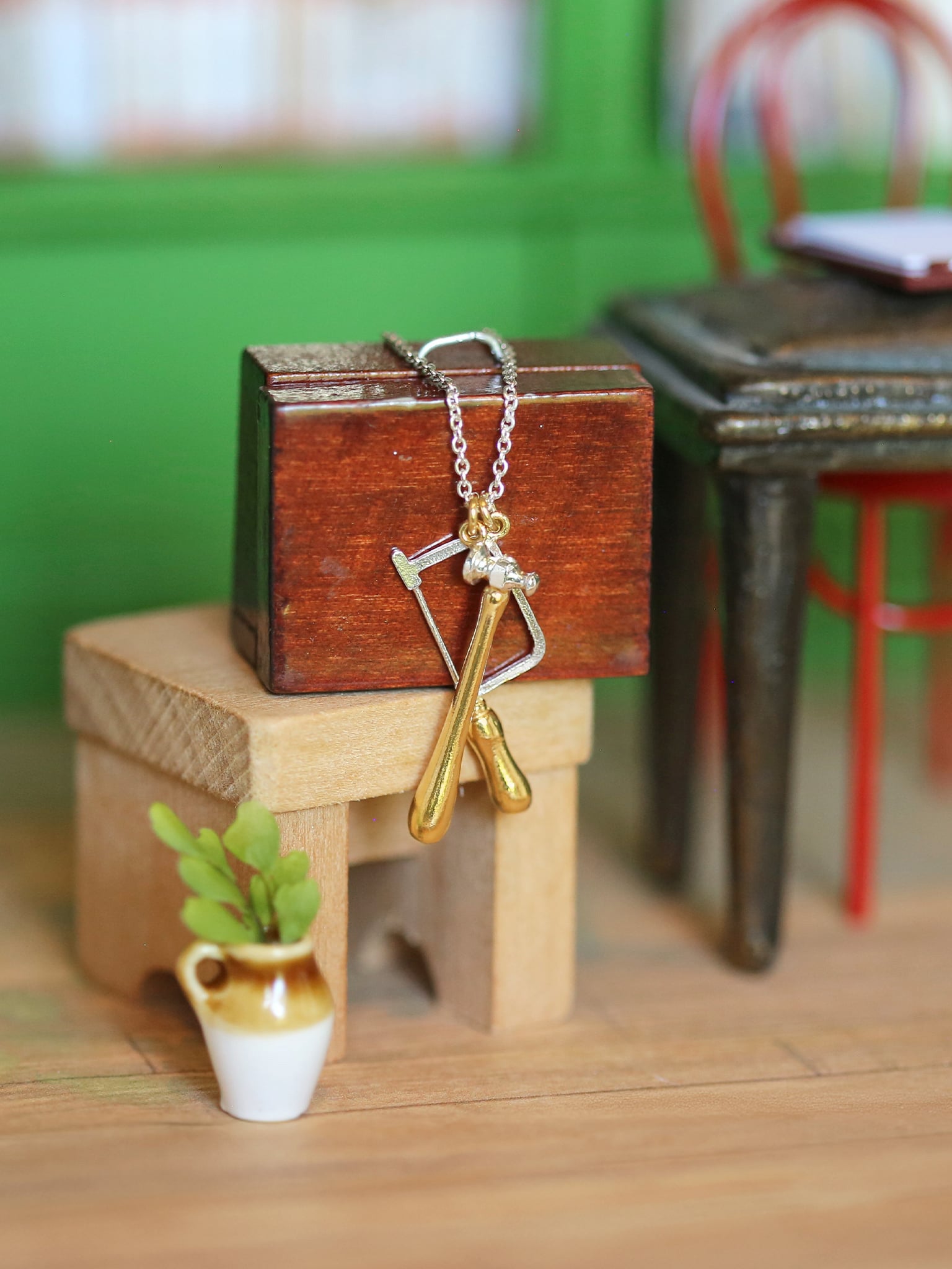 Jewellers Saw and Hammer Necklace - image 2