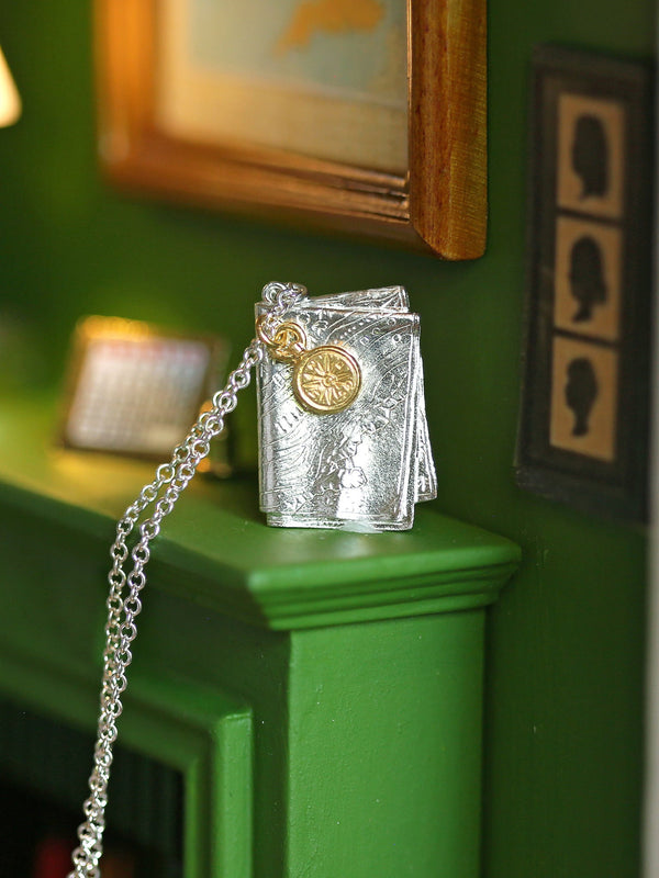 Map and Compass Necklace