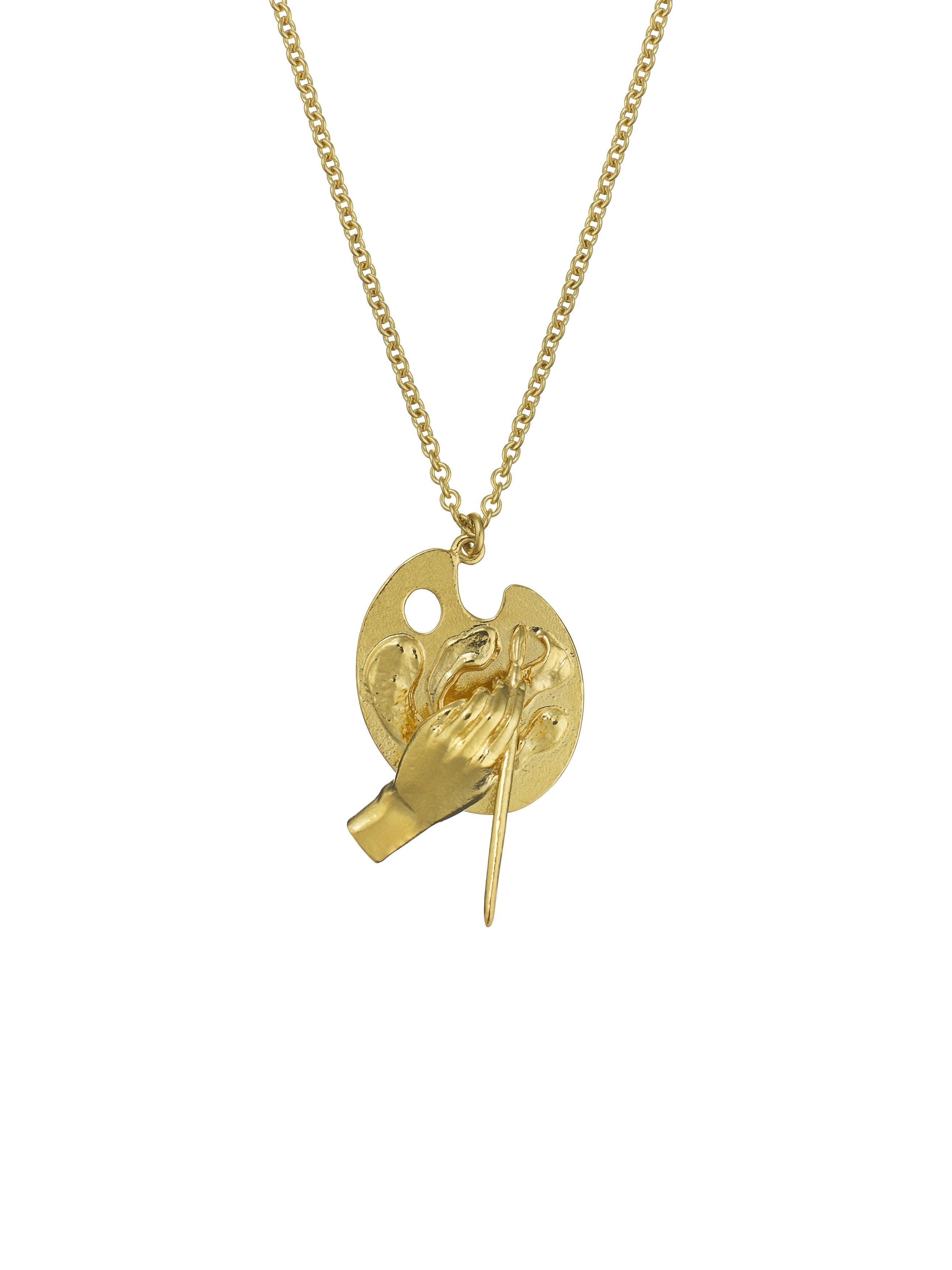 Artist's Palette Necklace - image 1 | gold plate