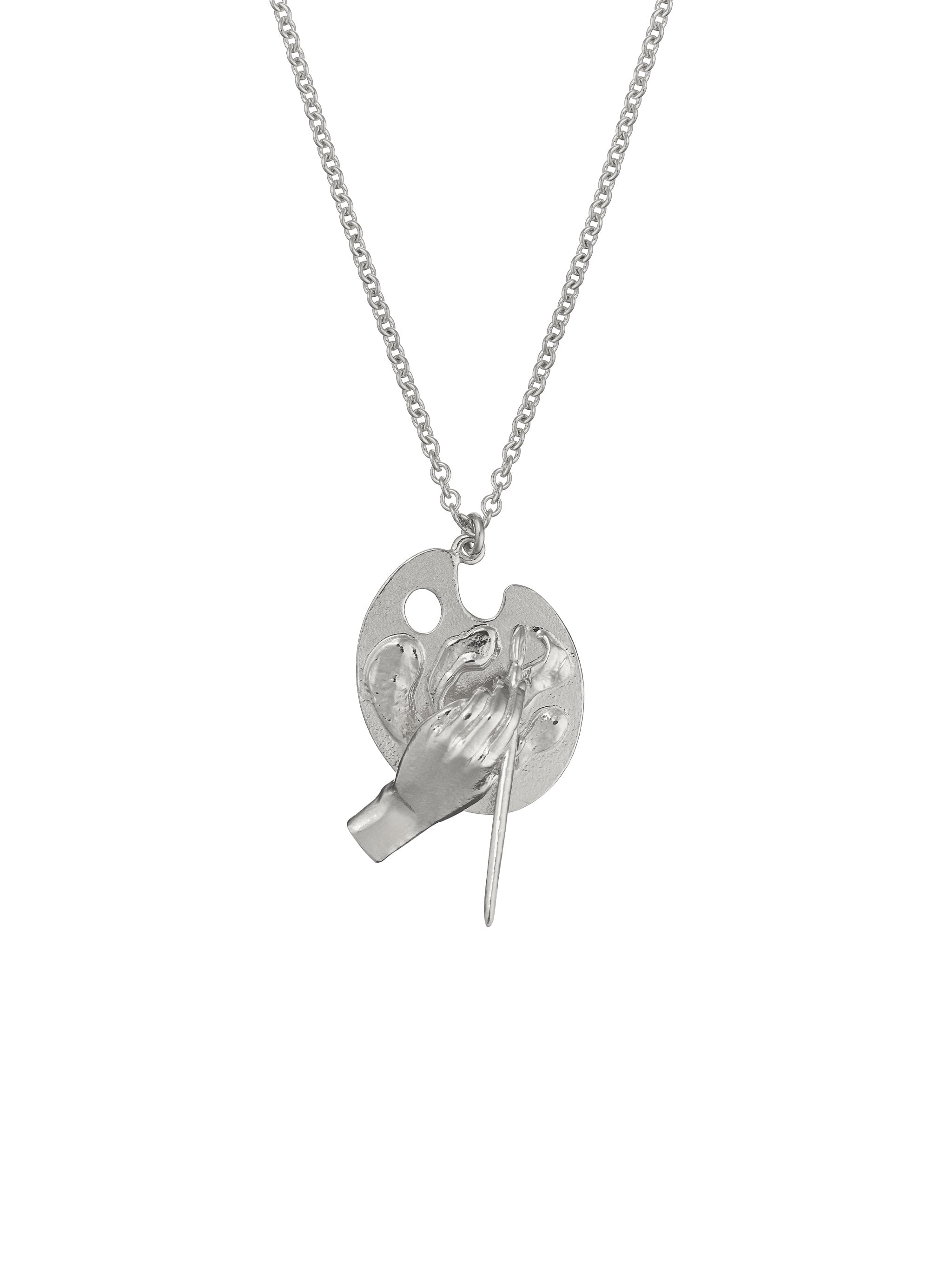 Artist's Palette Necklace - image 4 | silver