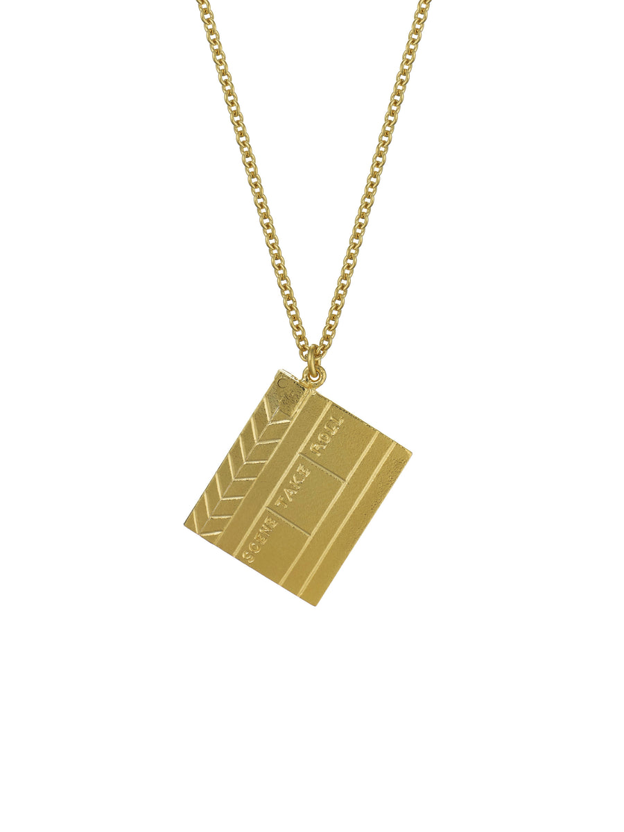 Going to the Movies Clapperboard Necklace