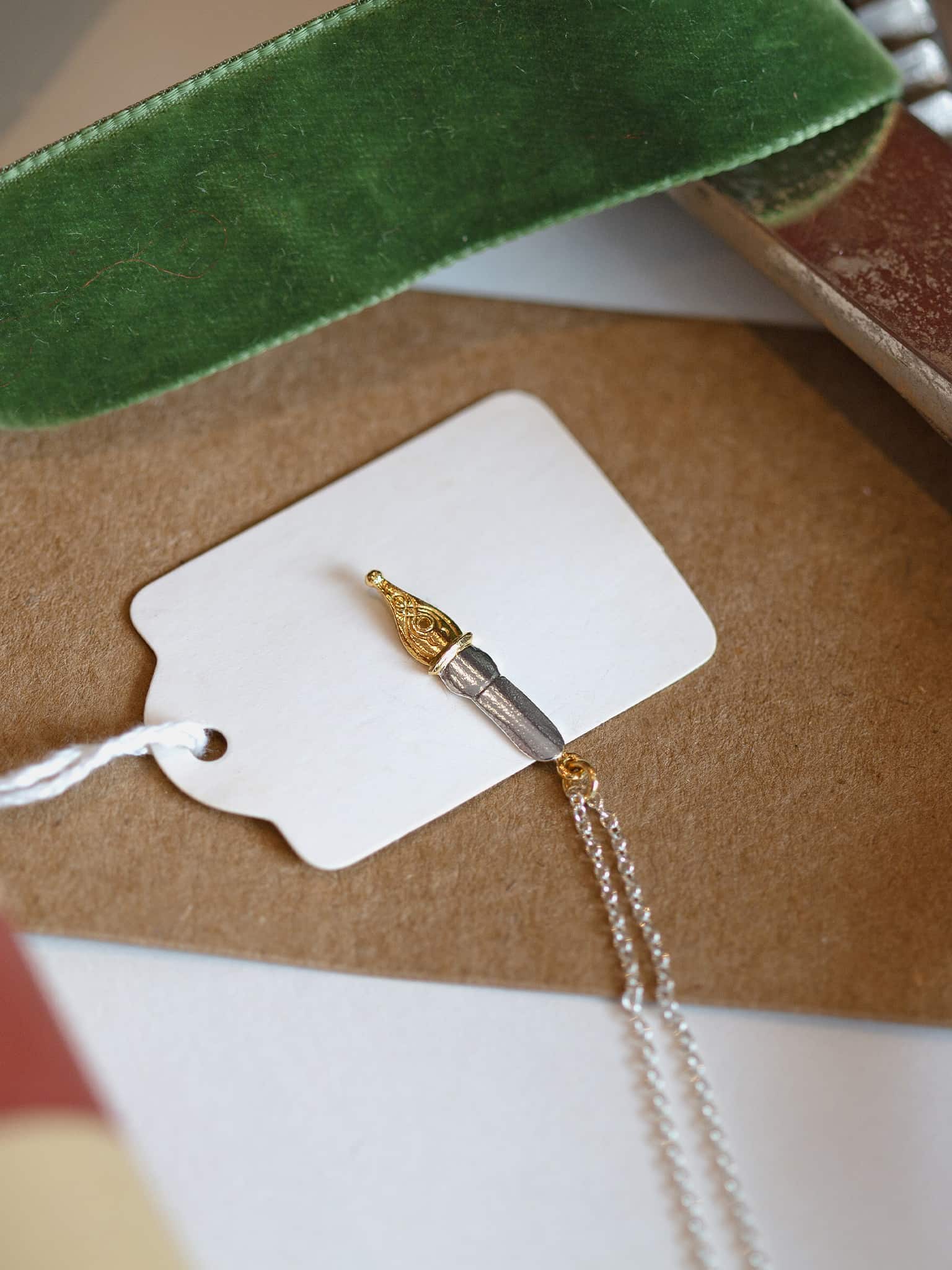 Fountain Pen Nib Necklace - image 4