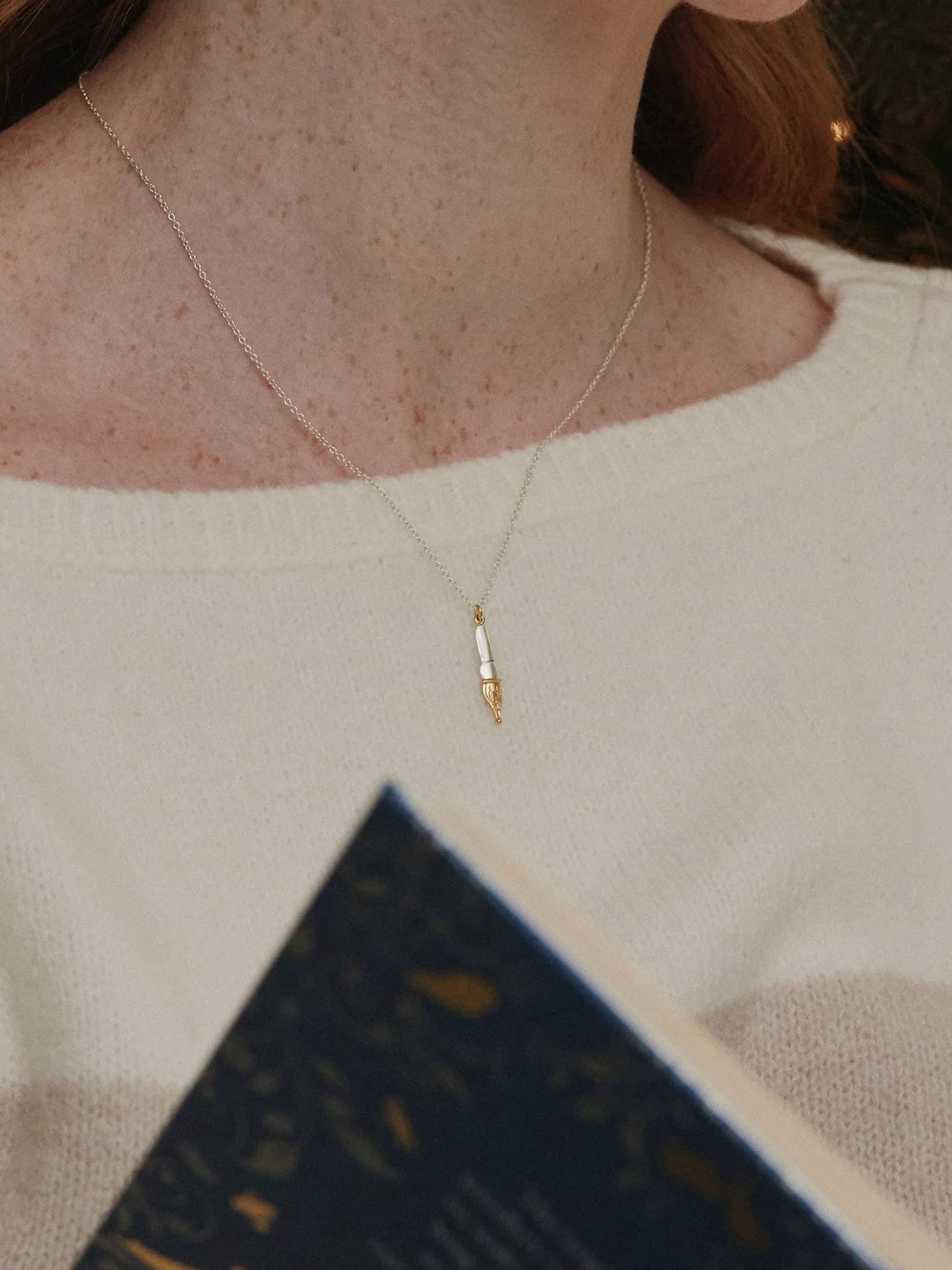 Fountain Pen Nib Necklace - image 2