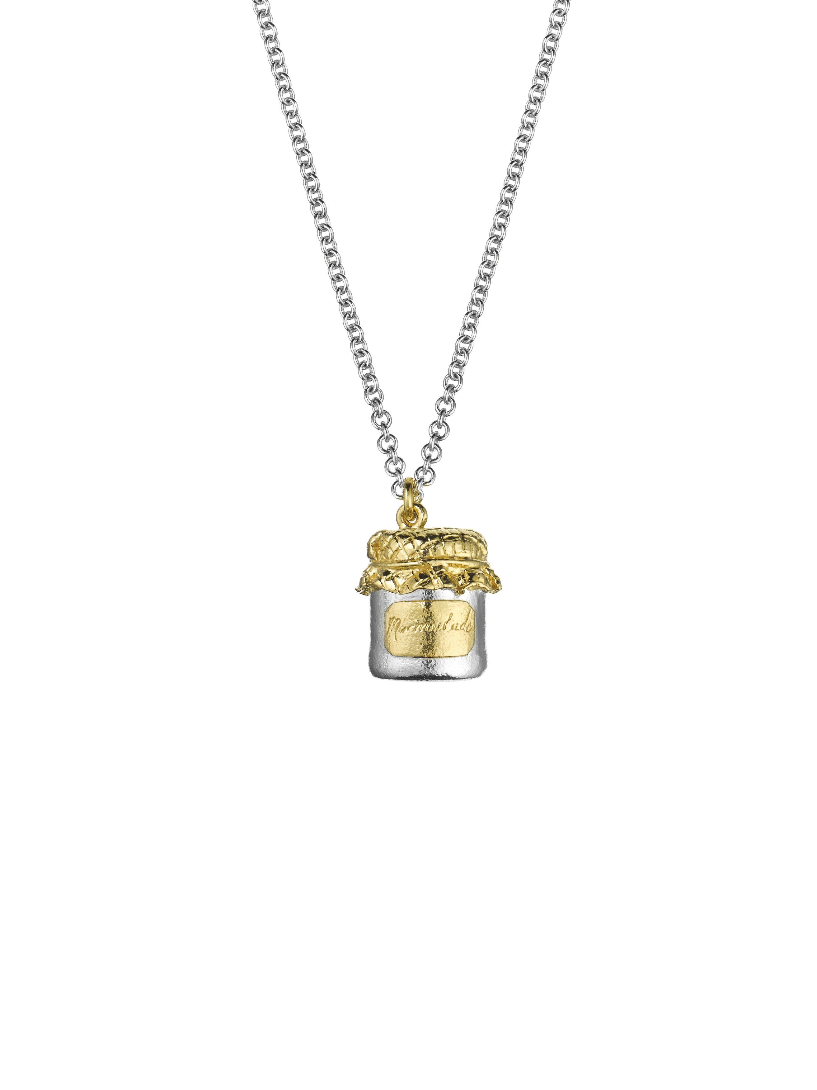 Marmalade Jar Necklace - image 1 | silver & gold plate