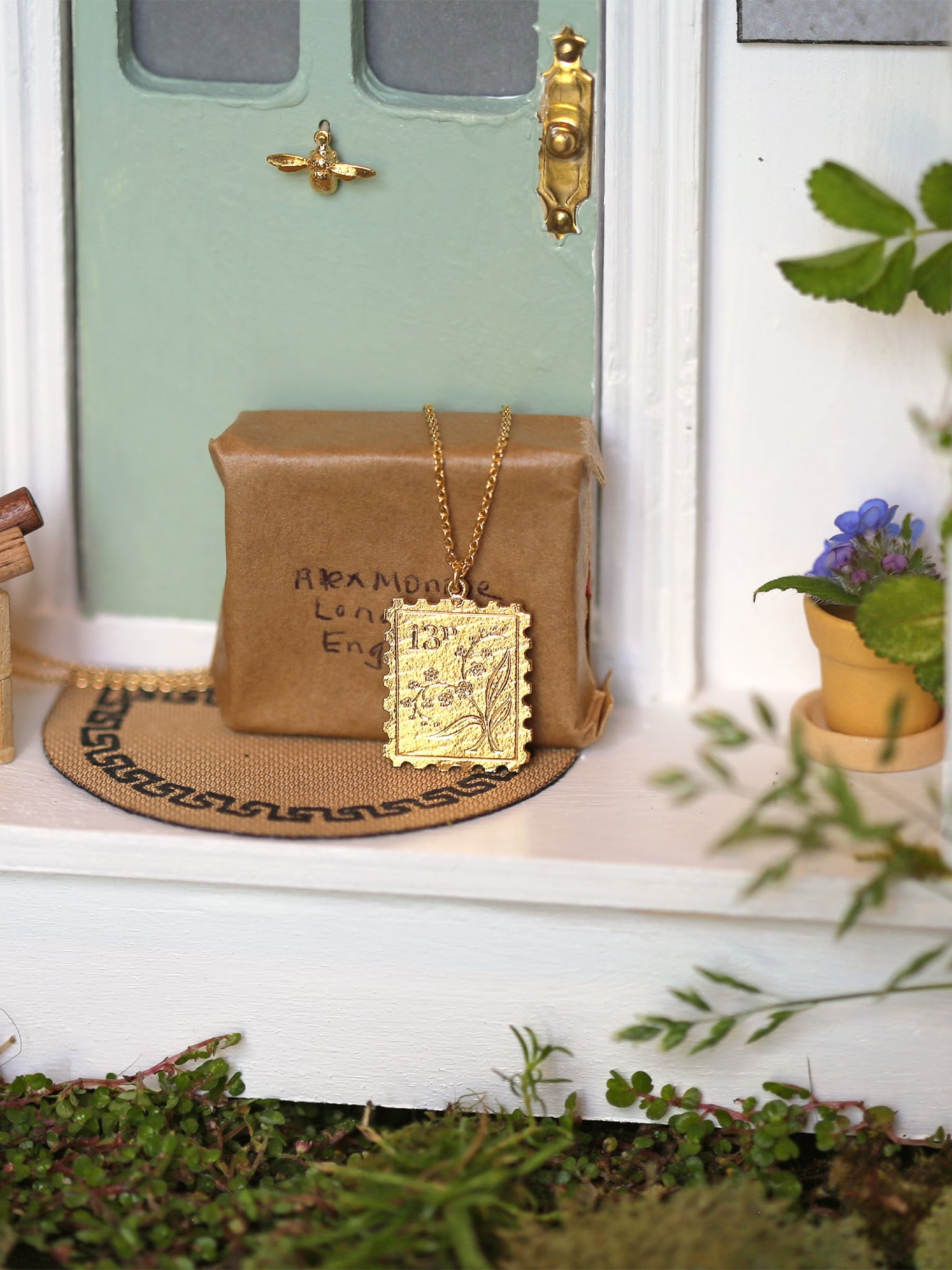 Floral Stamp Necklace - image 2