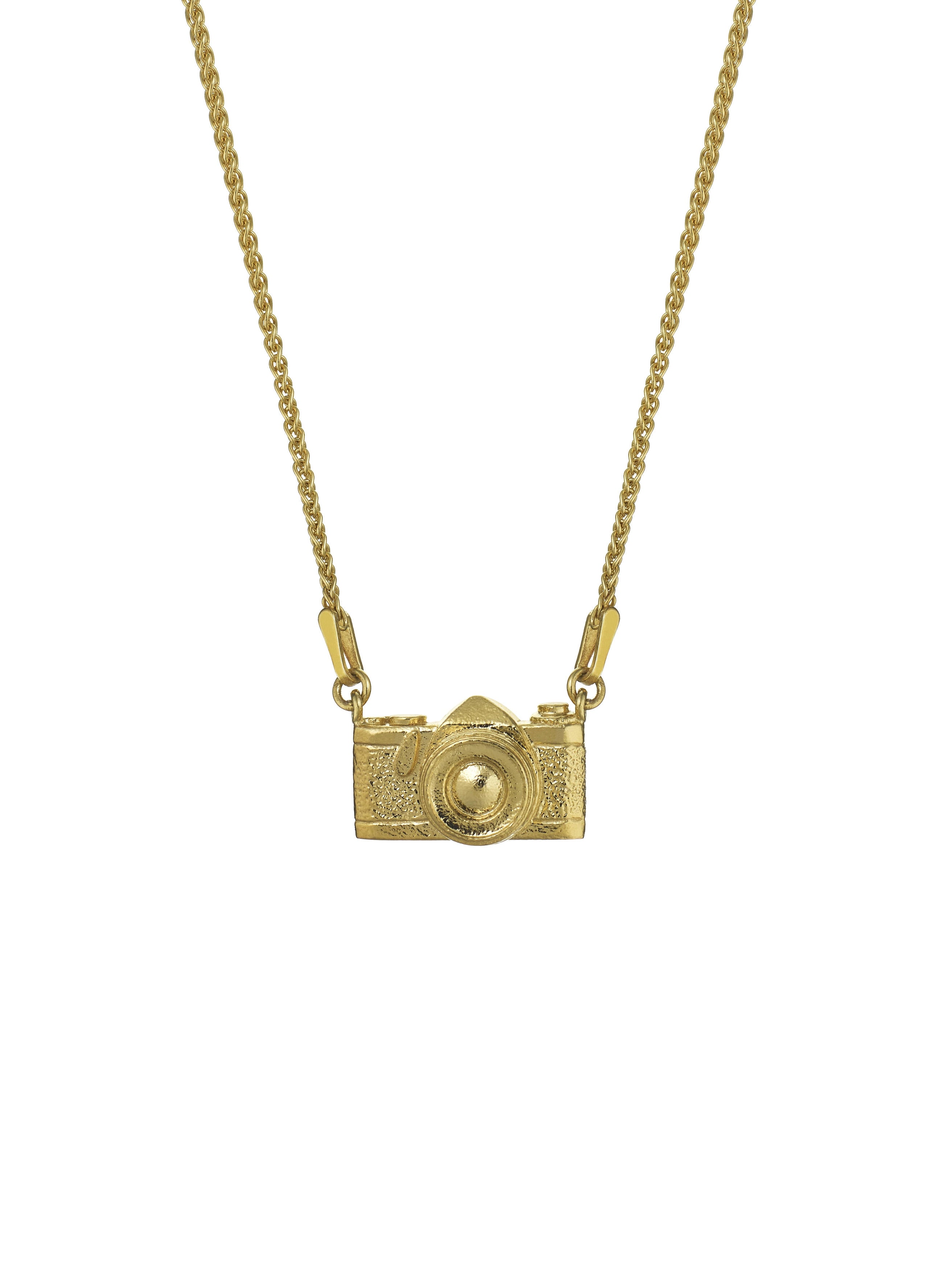 In-line Vintage Camera Necklace - image 1 | gold plate