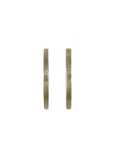 Fine Textured Hoop Earrings