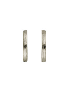 Fine Textured Small Hoop Earrings