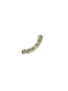 Crescent Bar Diamond Single Stud Earring
