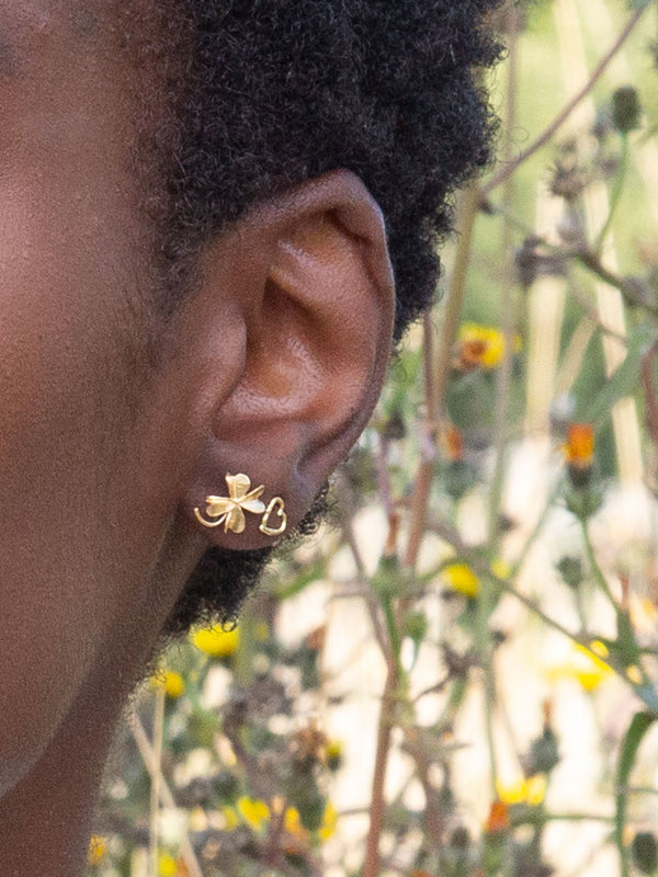 Lucky Clover Stud Earrings