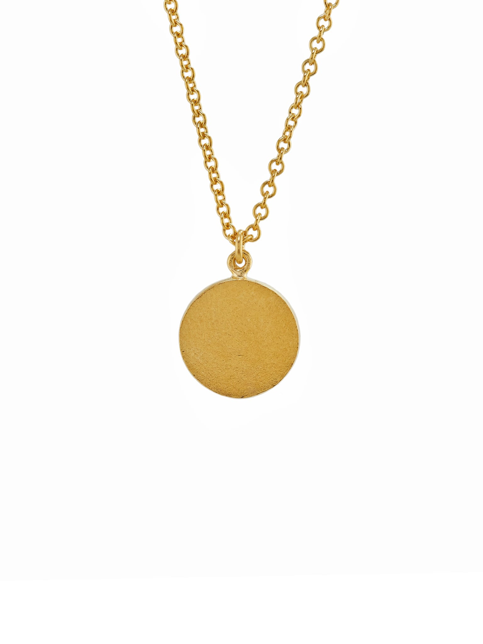 Iris Reversible Disc Green Tourmaline Necklace - image 3 | gold plate