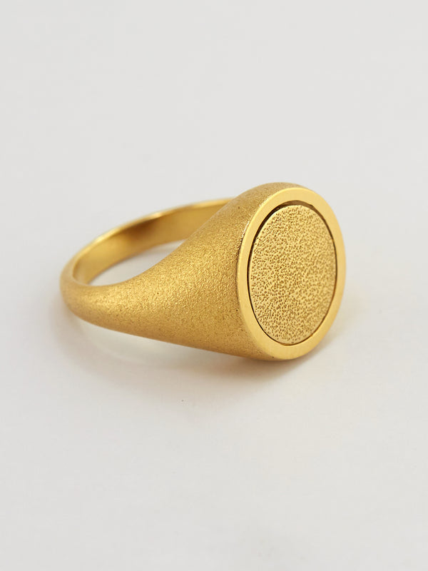 Medi Spinning Dome Signet Ring