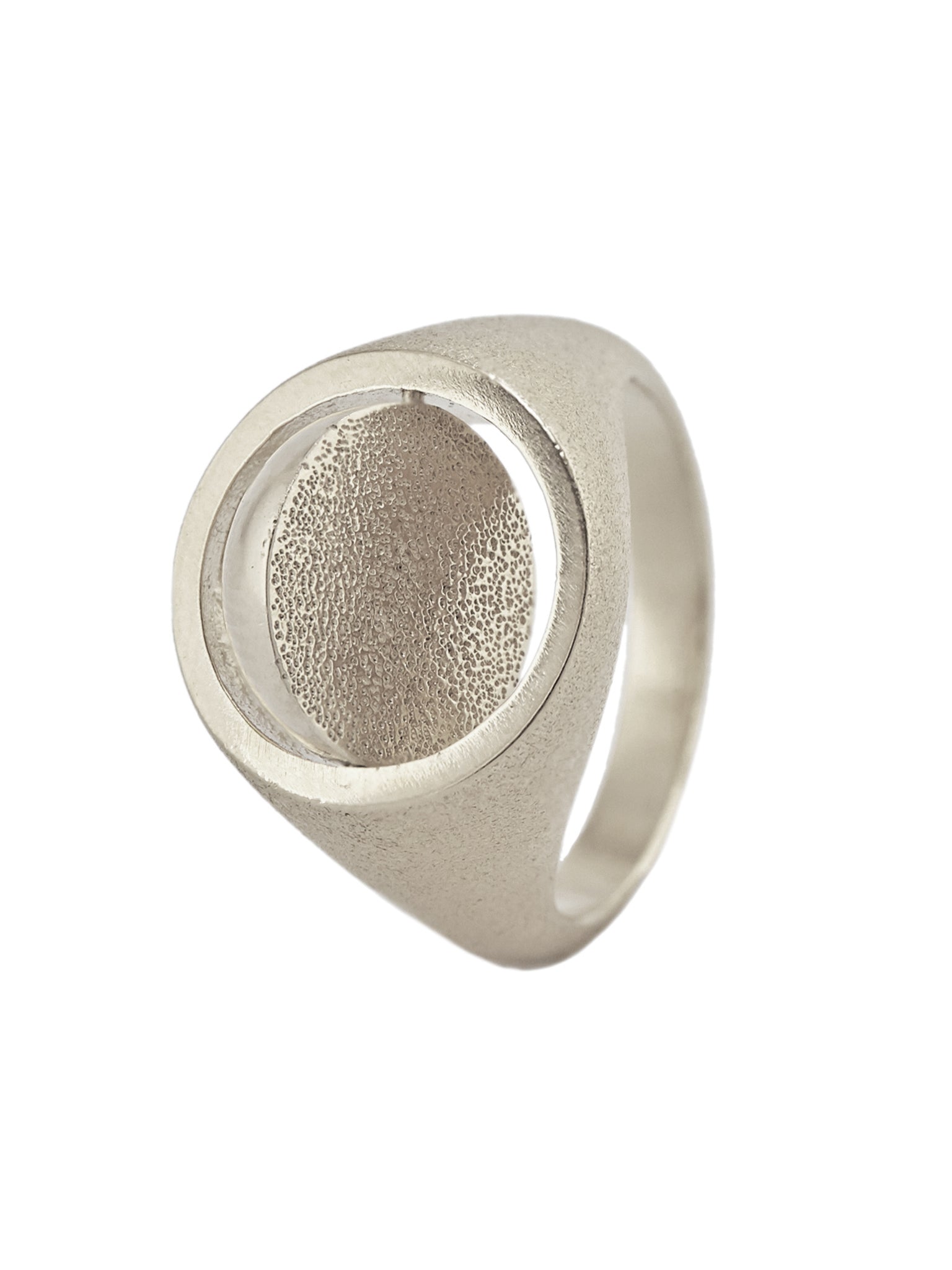 Medi Spinning Dome Signet Ring - image 9 | silver