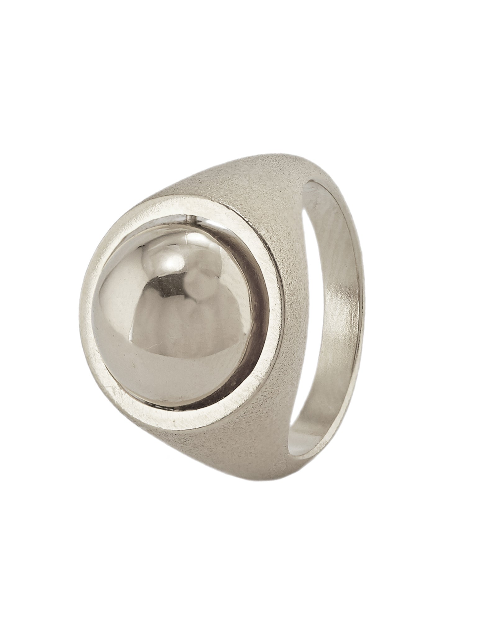 Medi Spinning Dome Signet Ring - image 10 | silver