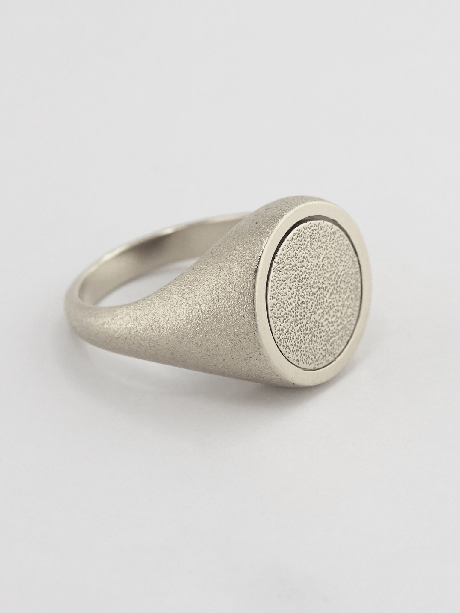 Medi Spinning Dome Signet Ring - image 7 | silver