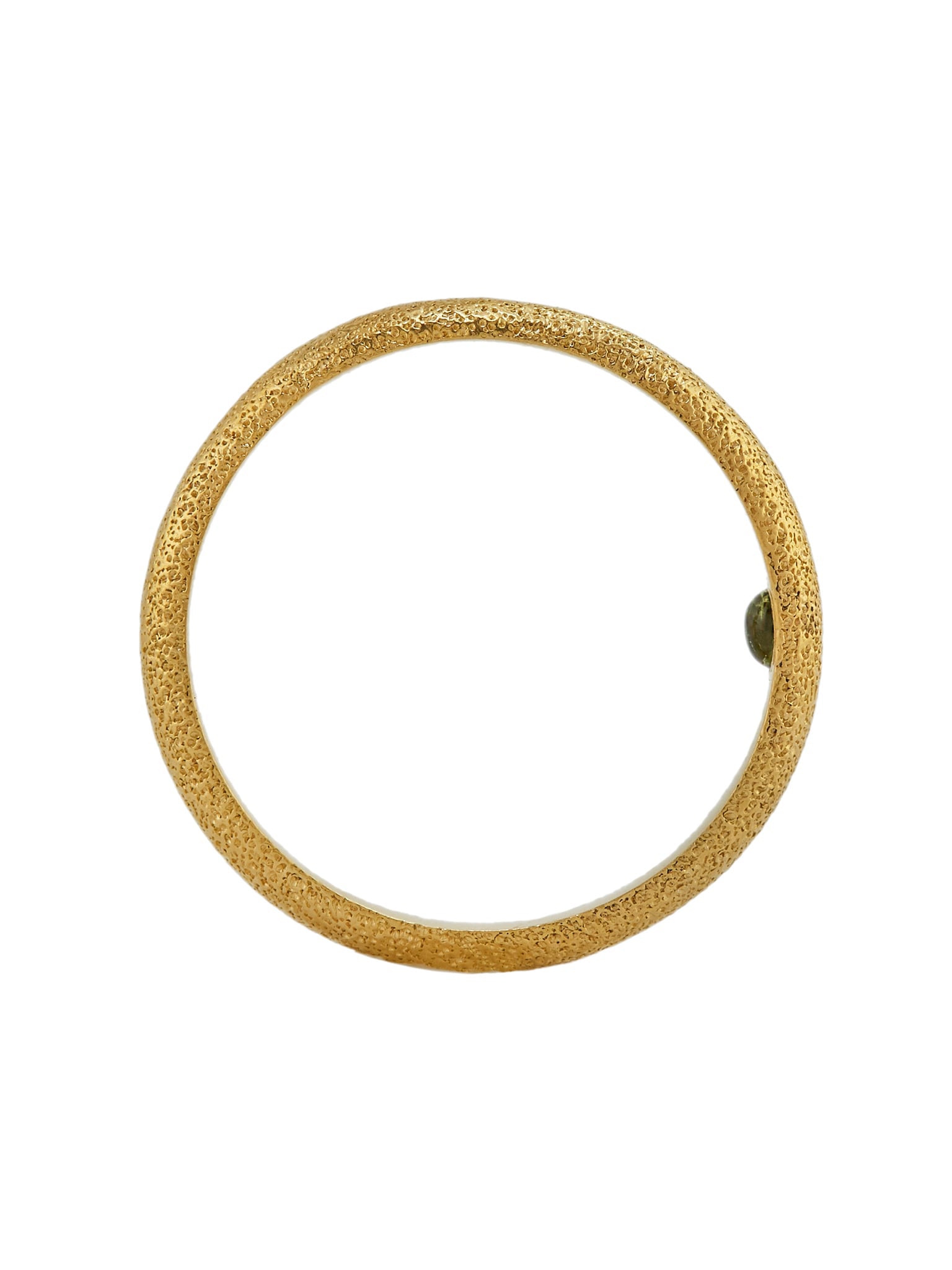 Hans D-Shape Hidden Green Tourmaline Ring - image 4 | gold plate