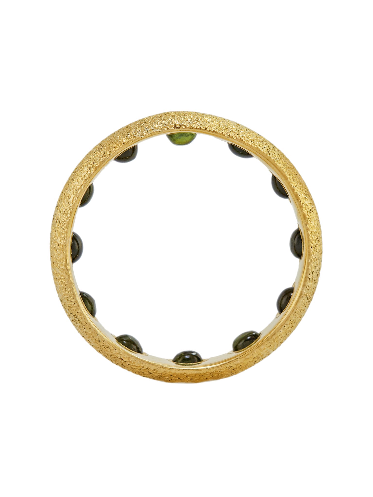 The Nottingham D-Shape Hidden Green Tourmaline Ring - image 3 | 18ct yellow gold