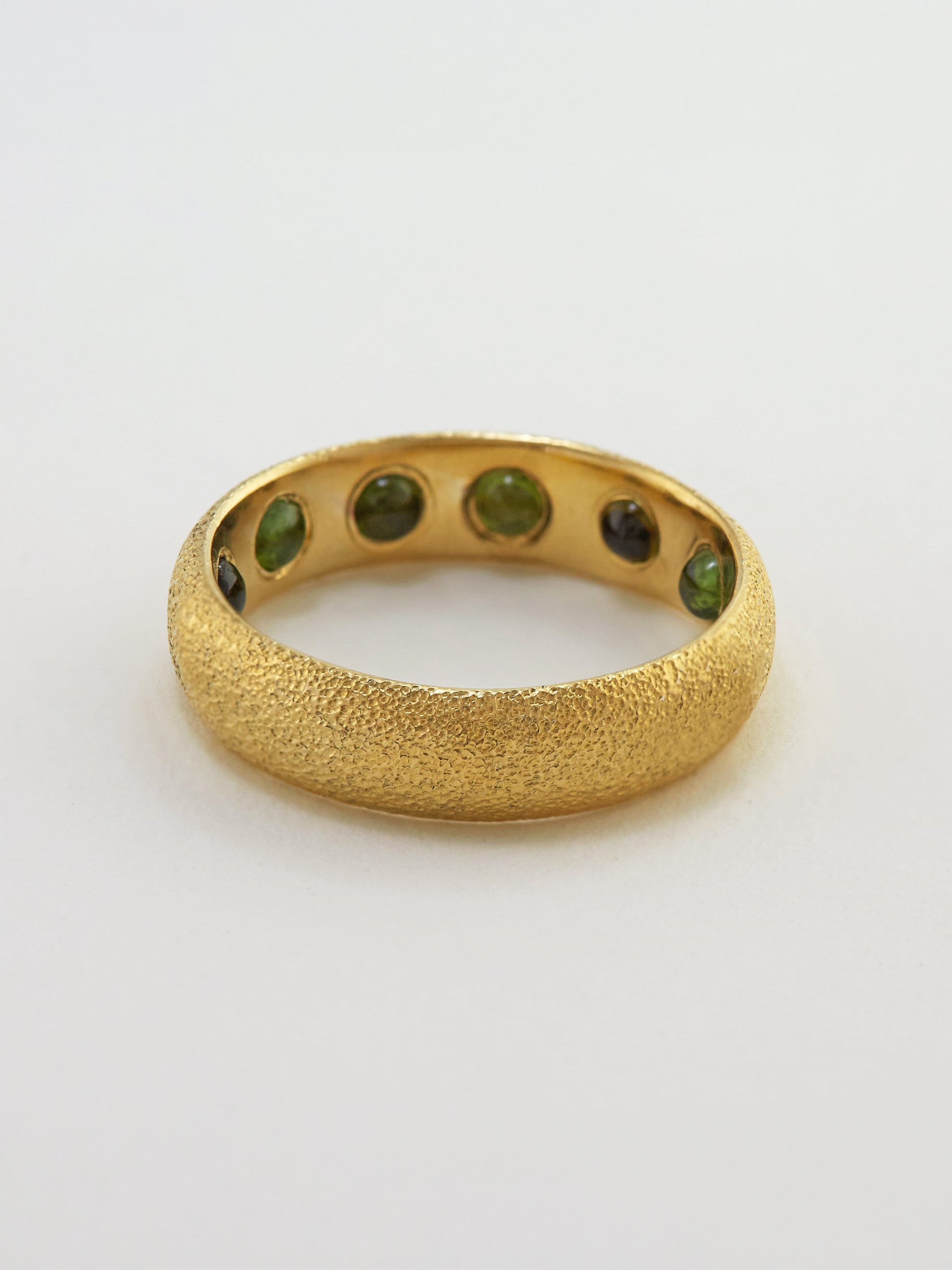 The Nottingham D-Shape Hidden Green Tourmaline Ring - image 2 | 18ct yellow gold