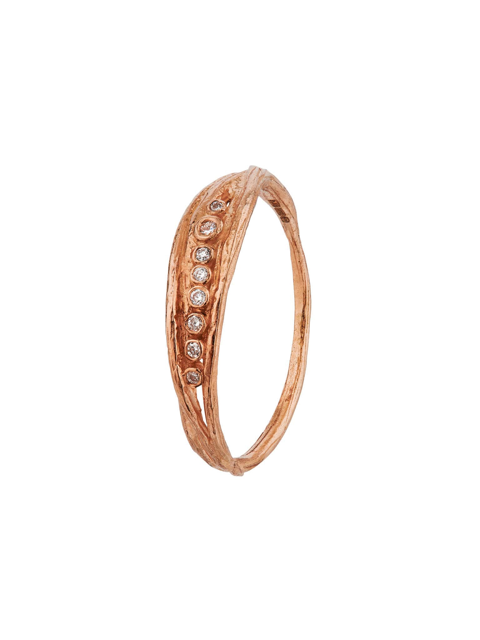 Half Eternity Papina Ring - image 6 | 18ct rose gold