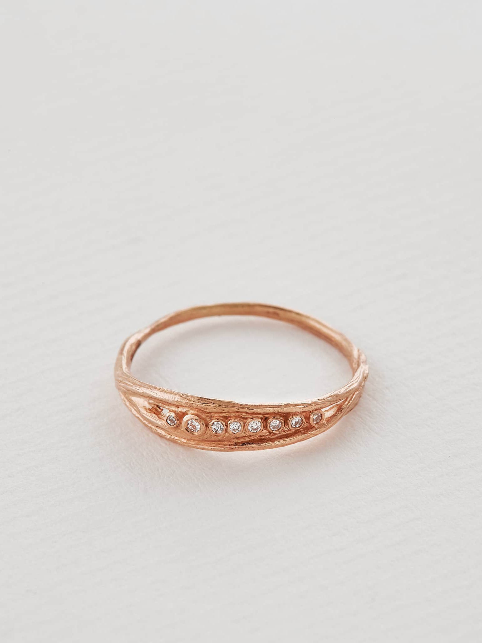 Half Eternity Papina Ring - image 7 | 18ct rose gold