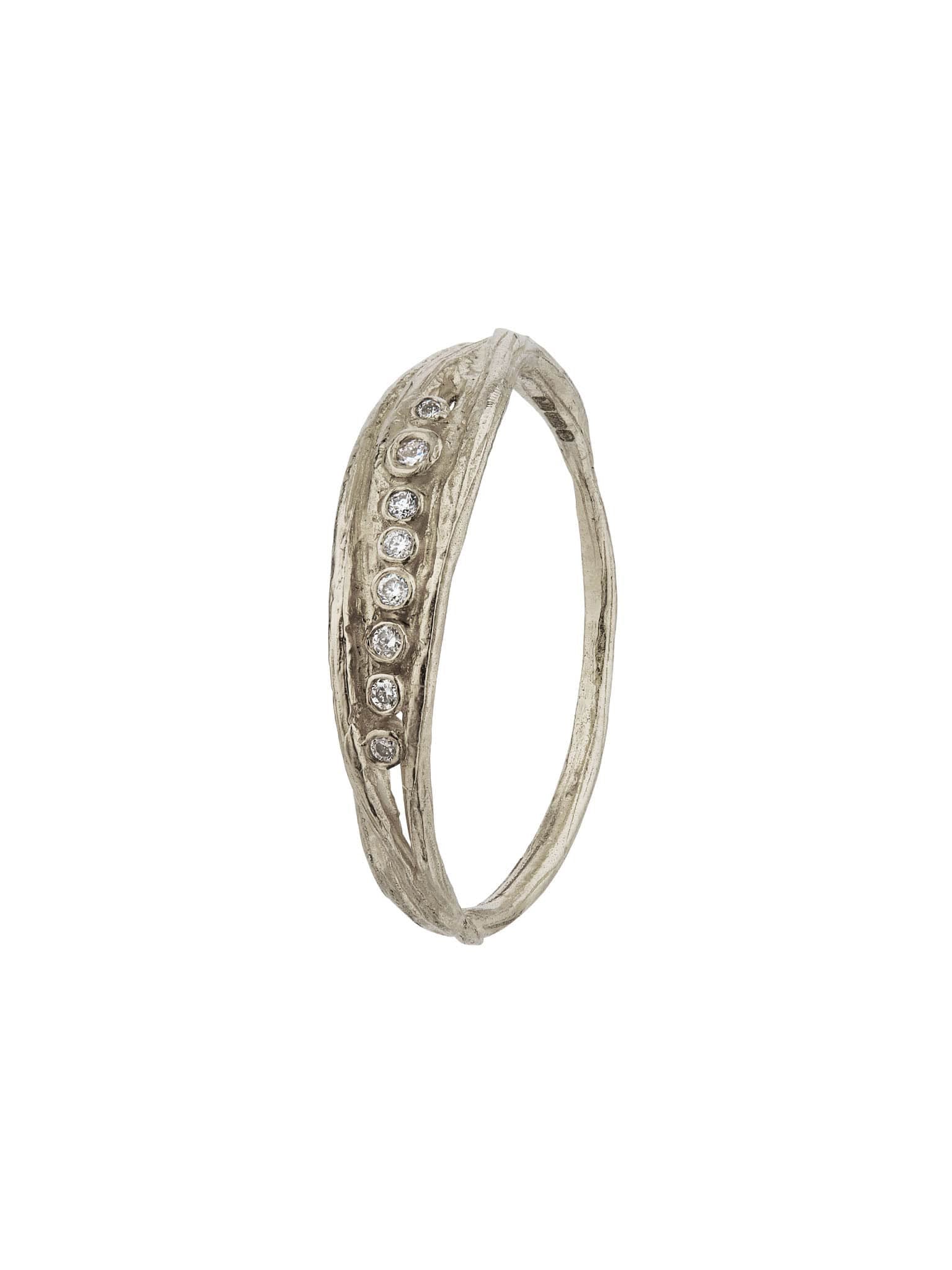 Half Eternity Papina Ring - image 8 | platinum