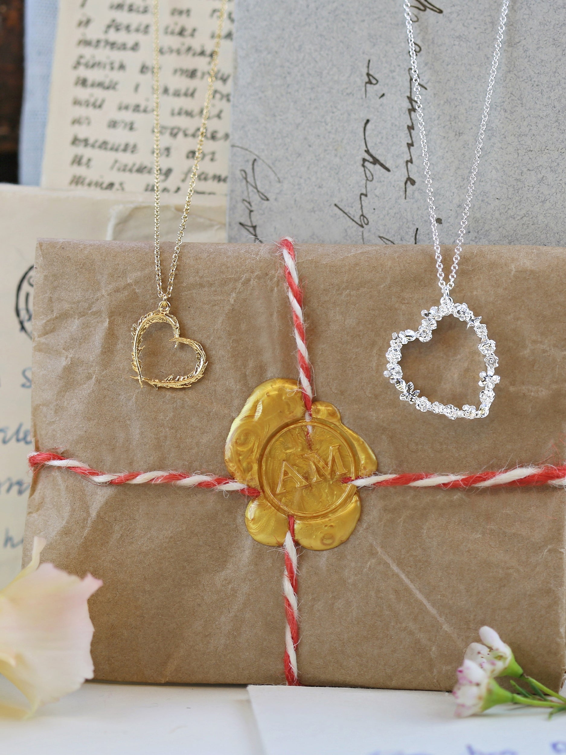 Floral Heart & Star Necklace - image 3
