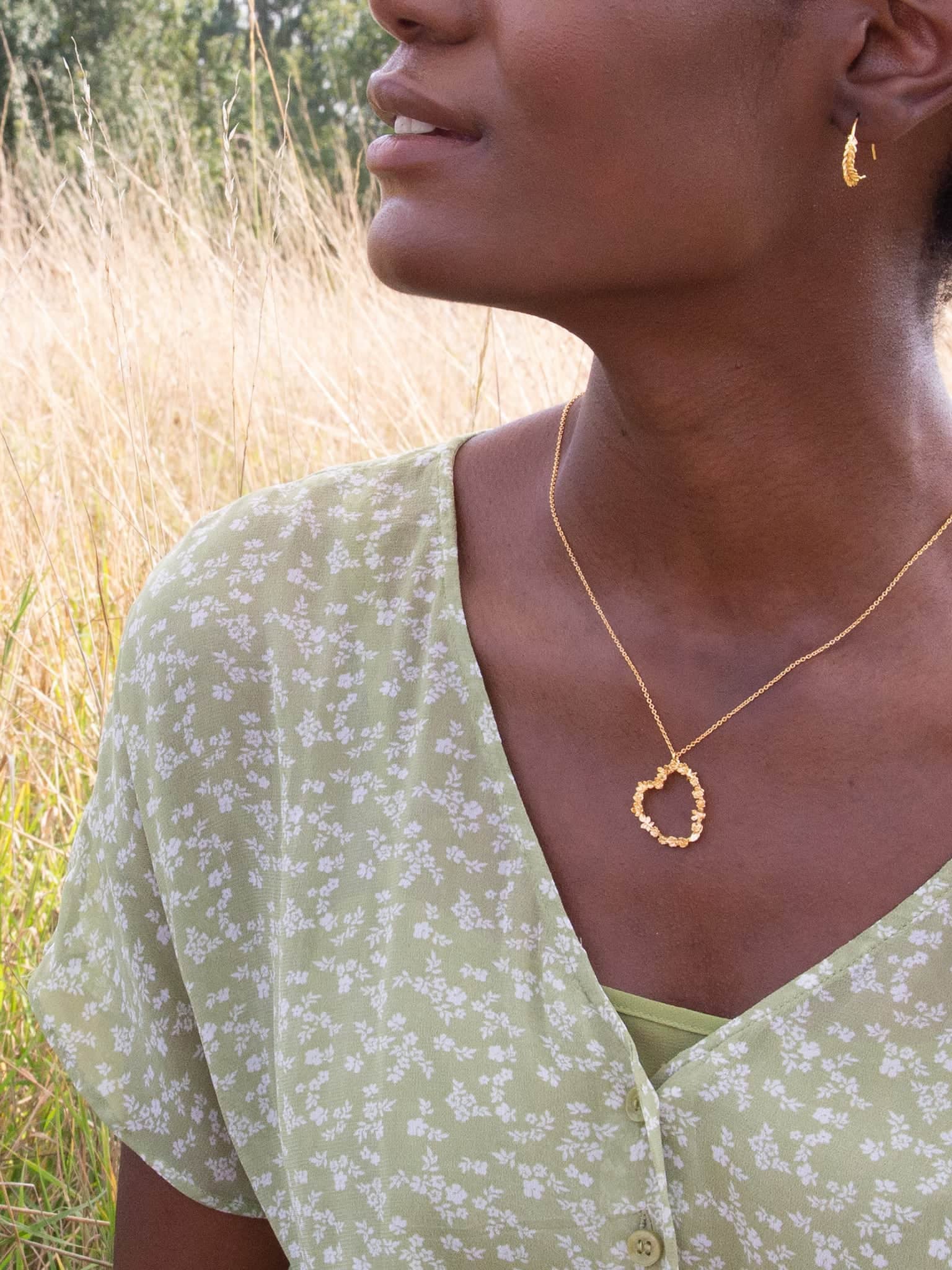Floral Heart & Star Necklace - image 2