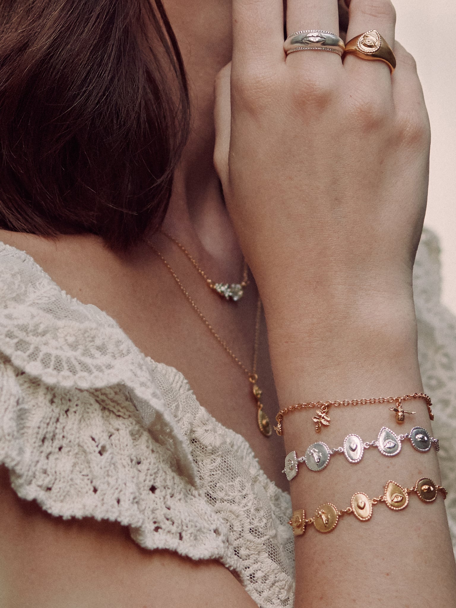 Gratitude for Nature Linked Station Bracelet - image 2