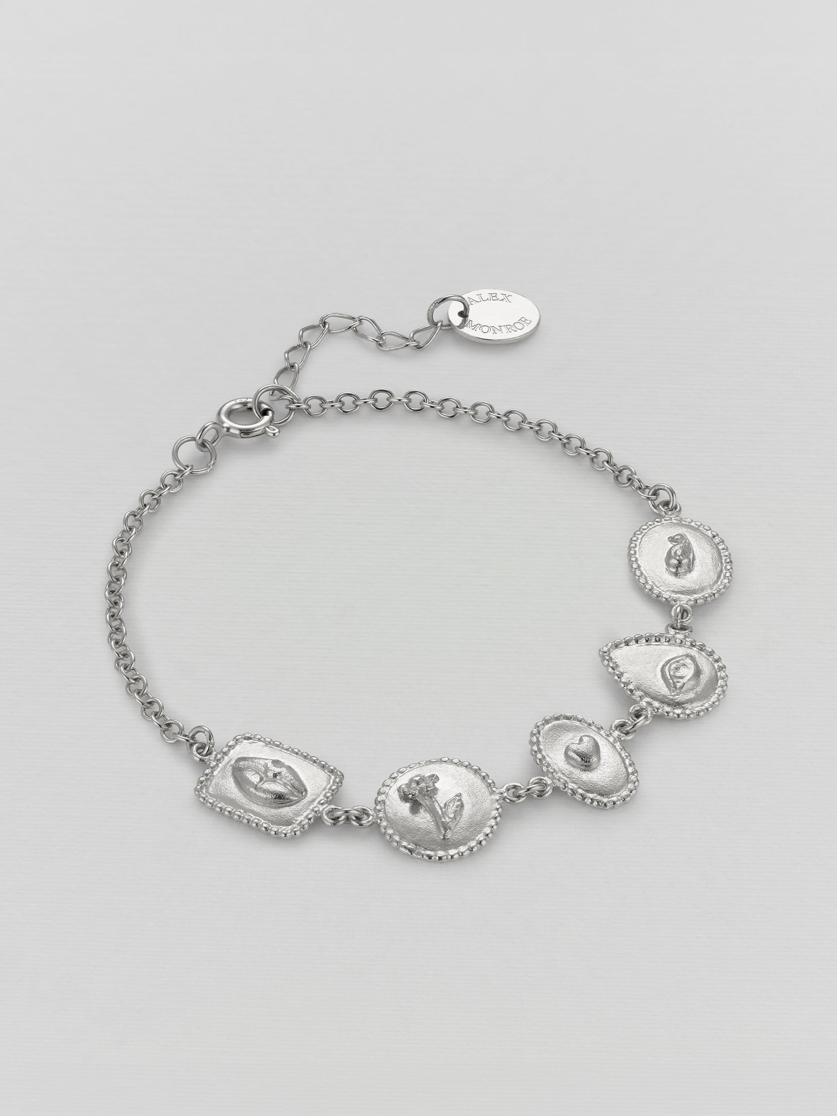 Gratitude for Nature Linked Station Bracelet - image 7 | silver