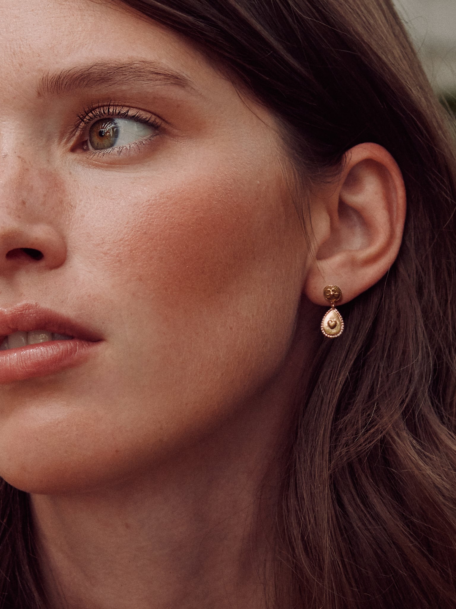 Love of Nature Heart & Flower Drop Earrings - image 2