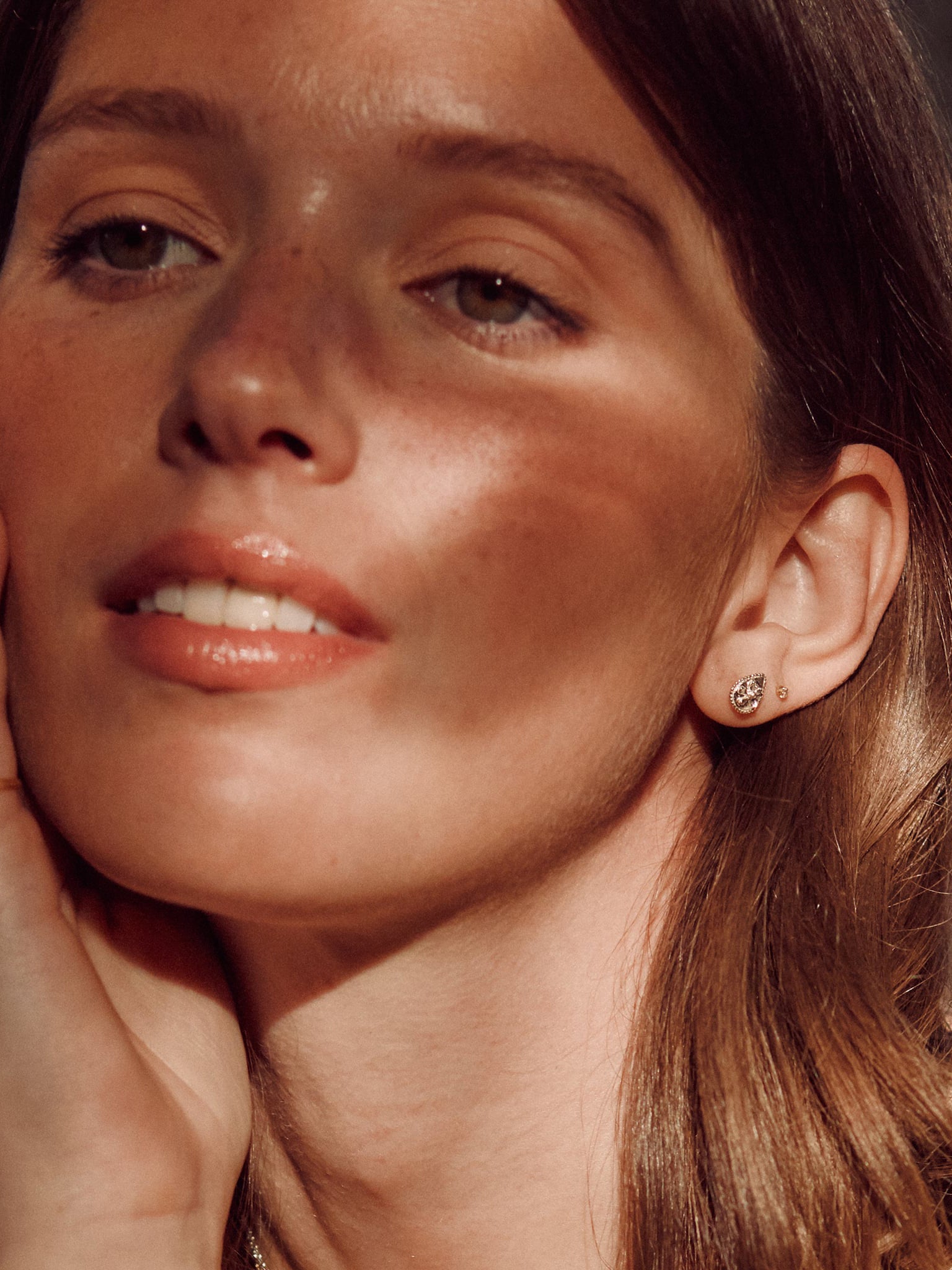 Teardrop Ex-voto Flower Single Stud Earring - image 5