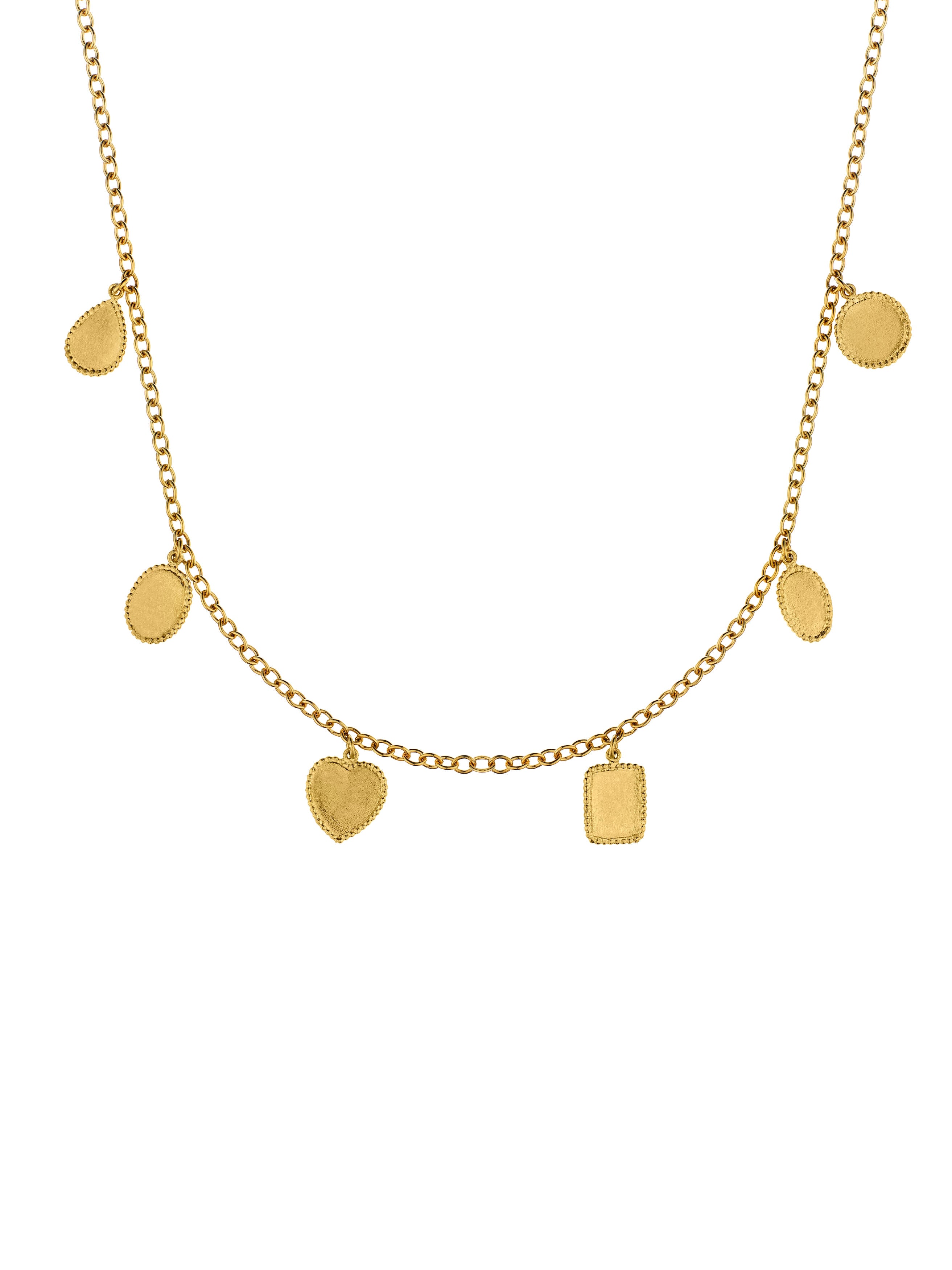 Gratitude for Nature Small Charm Necklace - image 3 | gold plate