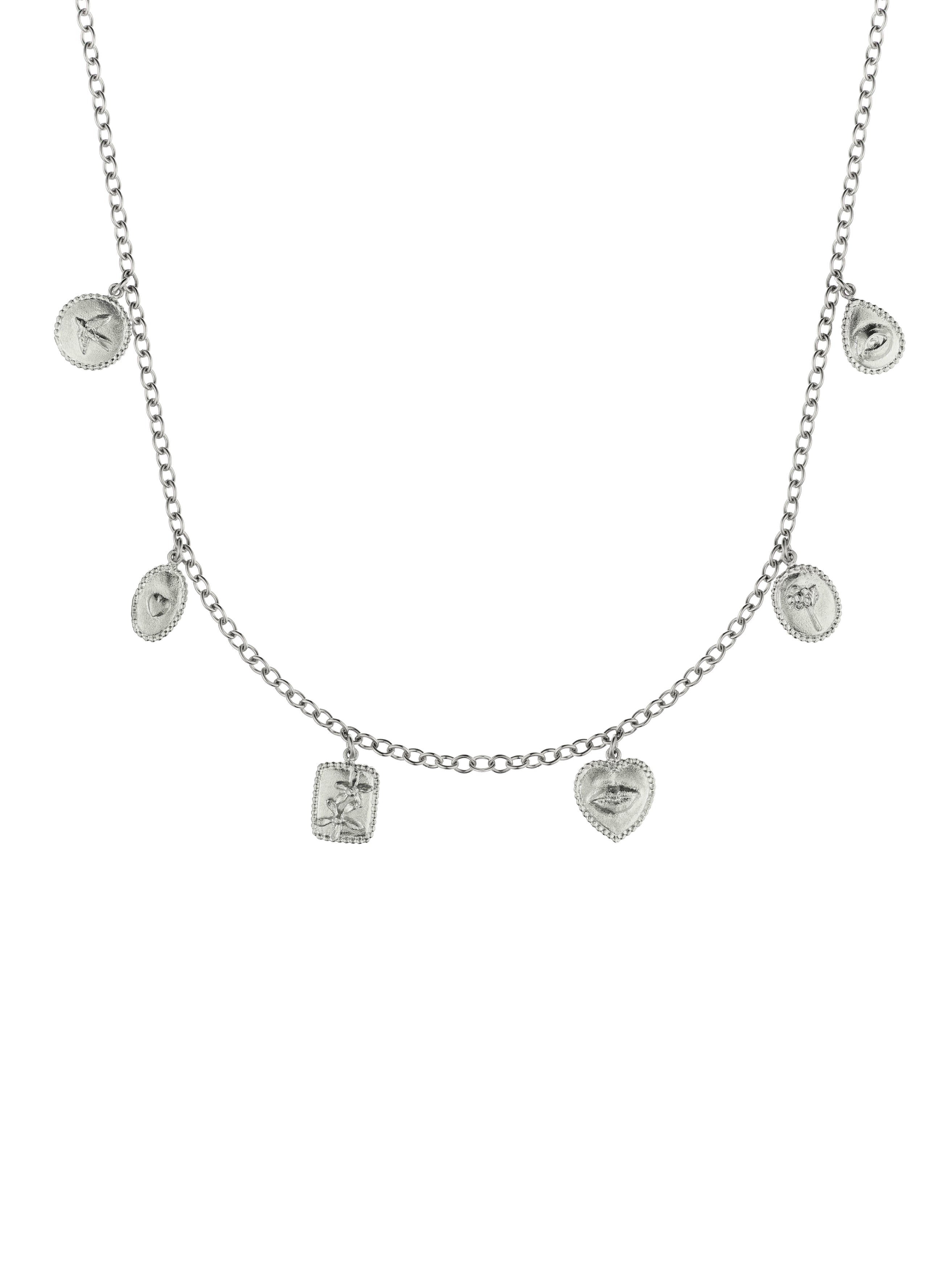 Gratitude for Nature Small Charm Necklace - image 4 | silver