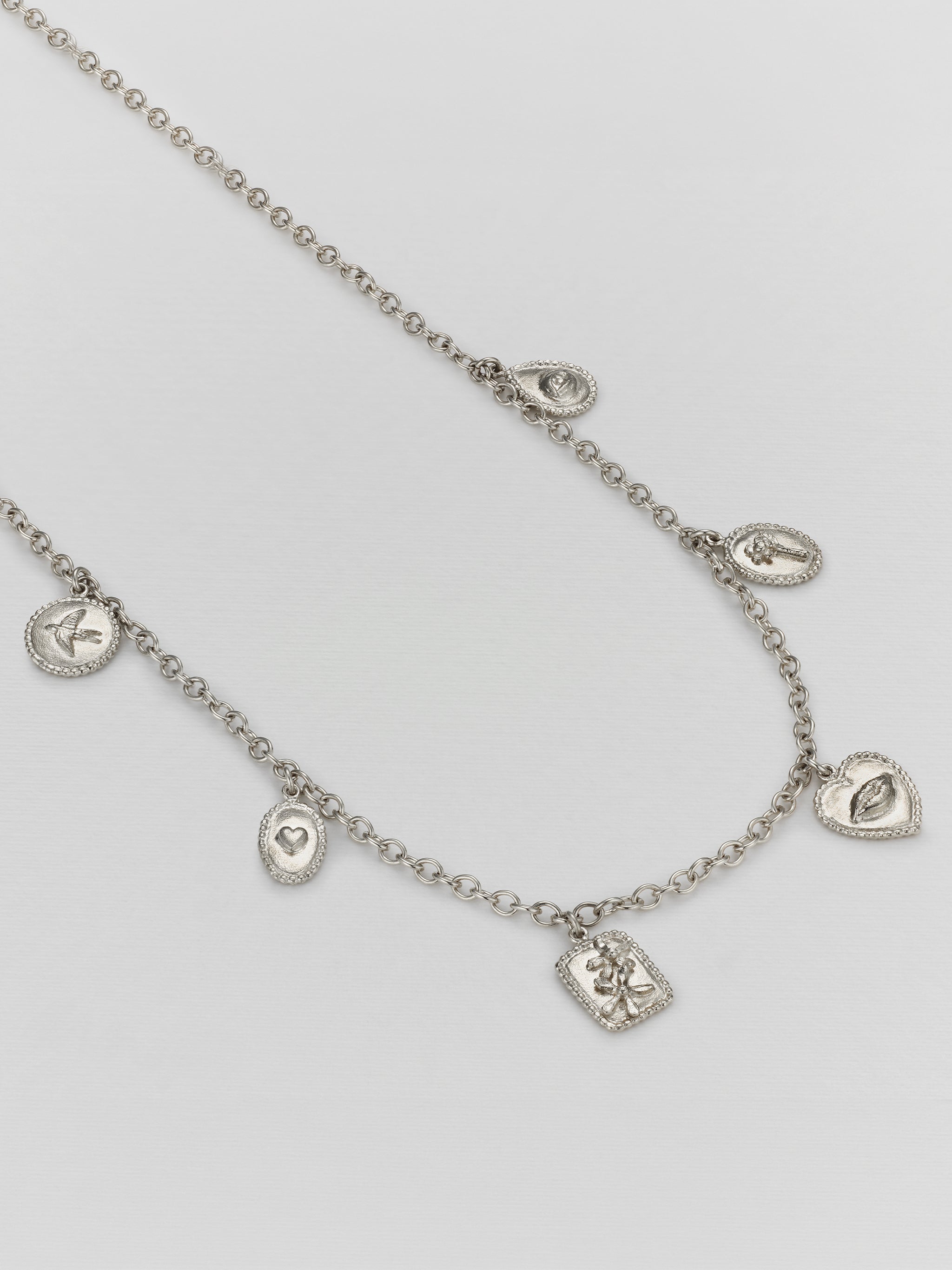 Gratitude for Nature Small Charm Necklace - image 6 | silver