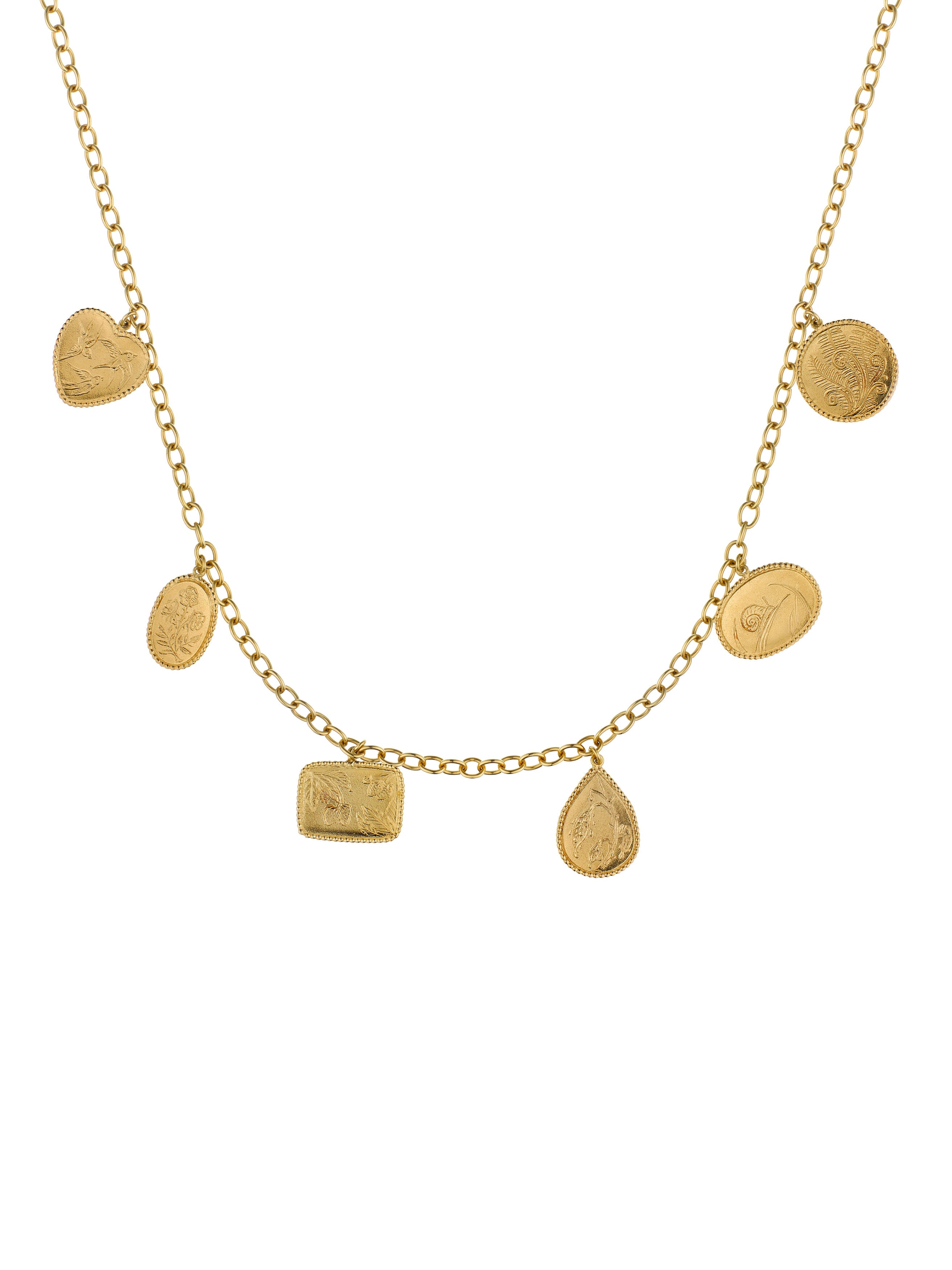 Sensory Devotion Large Charm Necklace - image 4 | gold plate