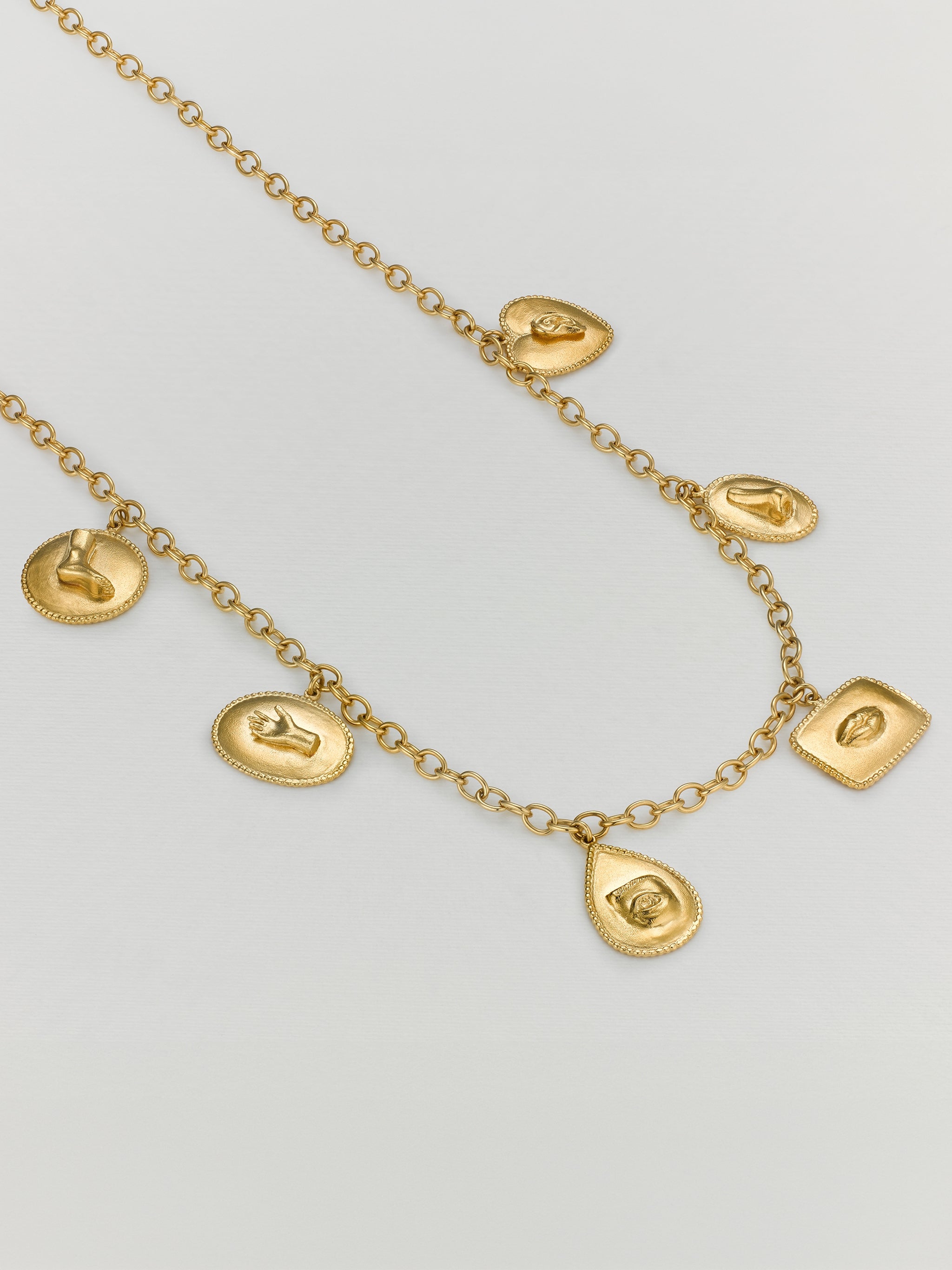 Sensory Devotion Large Charm Necklace - image 3 | gold plate
