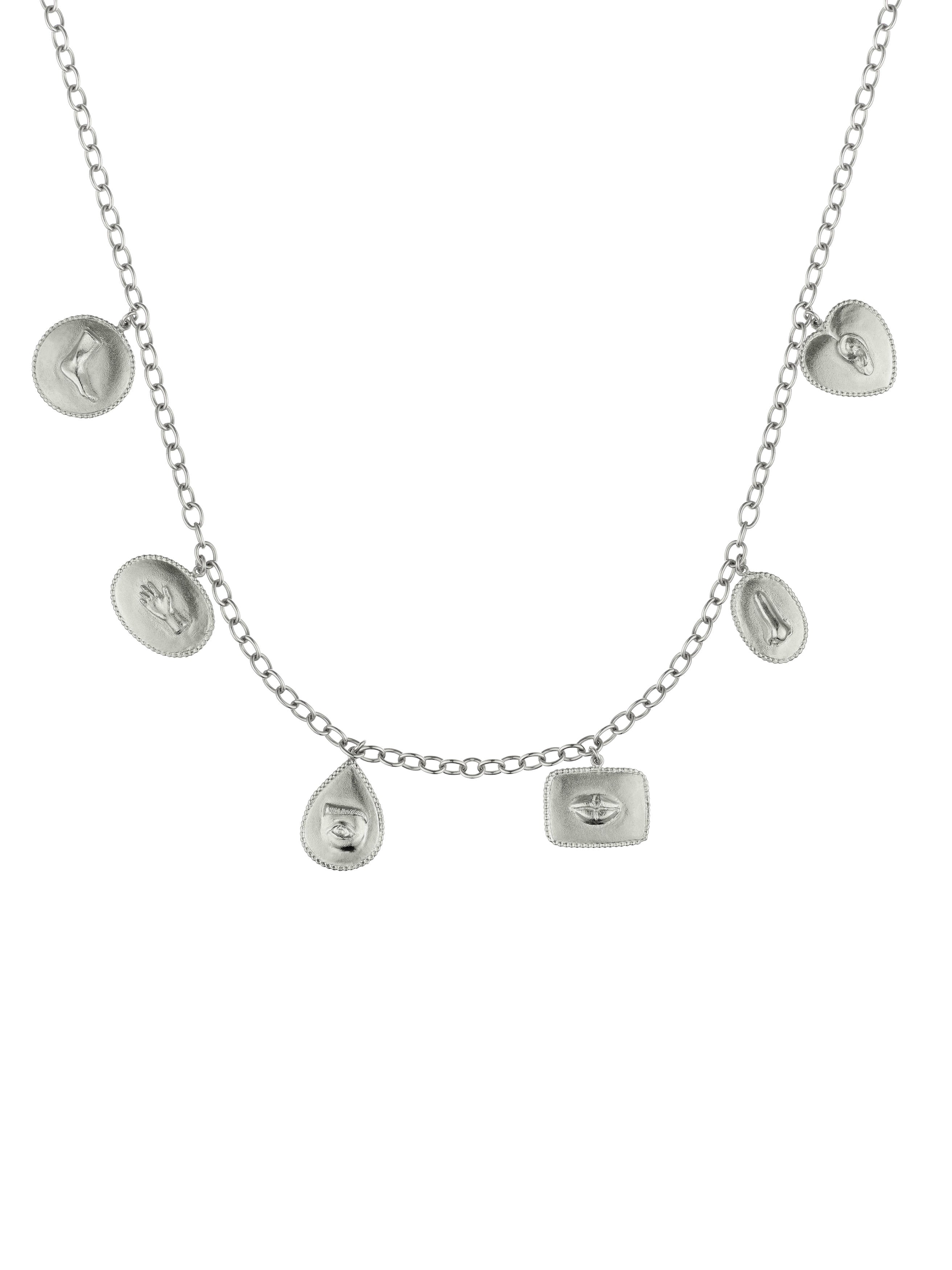 Sensory Devotion Large Charm Necklace - image 5 | silver