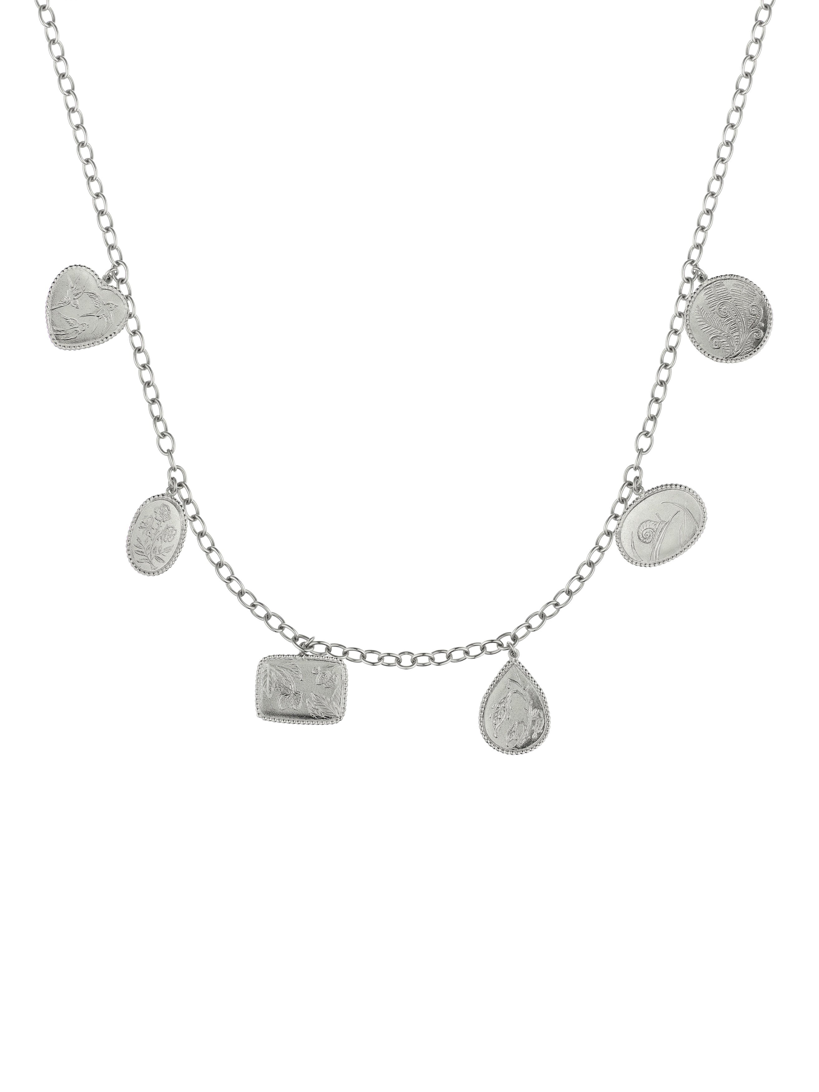 Sensory Devotion Large Charm Necklace - image 8 | silver