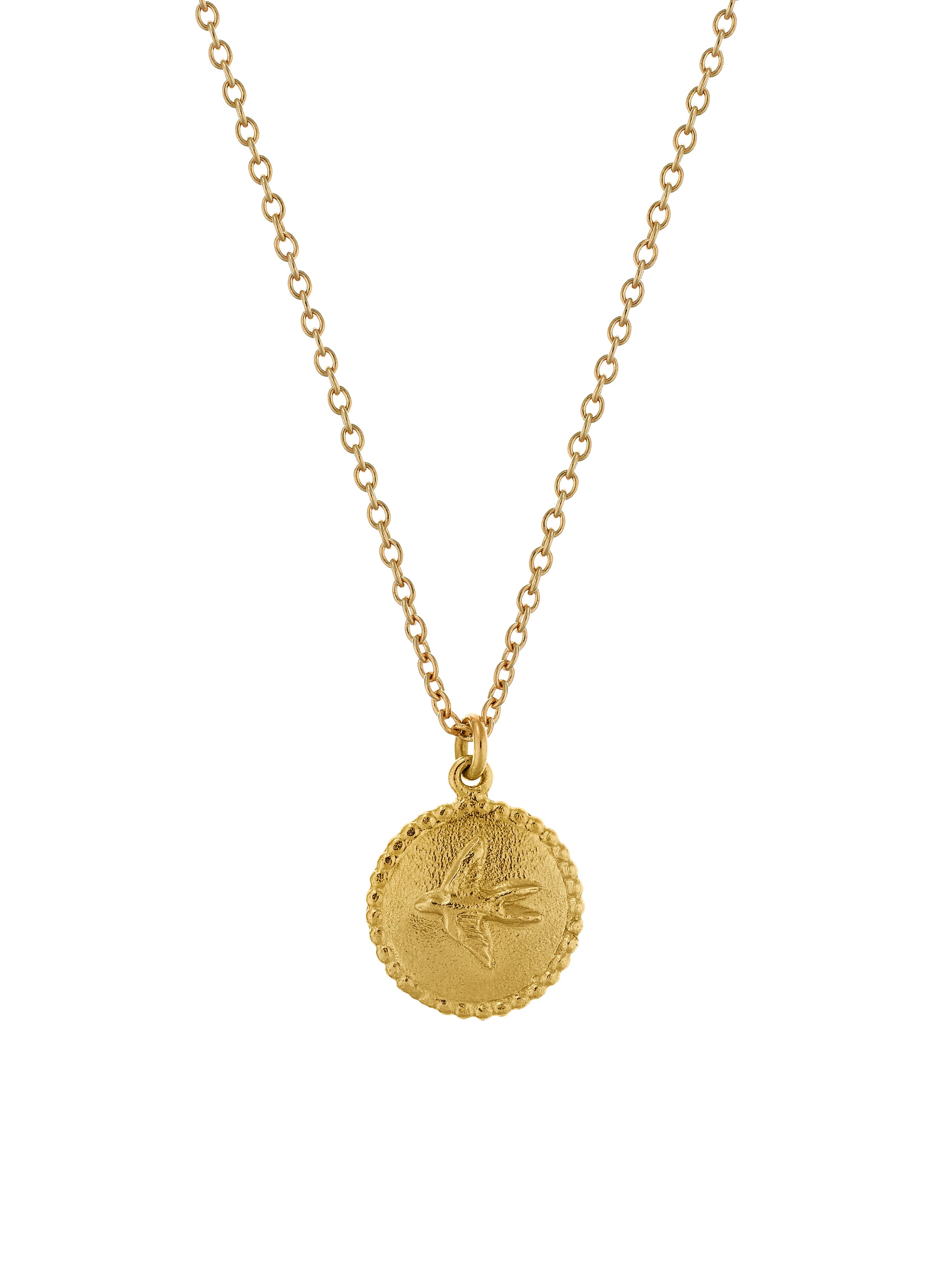 Small Ex-voto Swallow Necklace - image 1 | gold plate