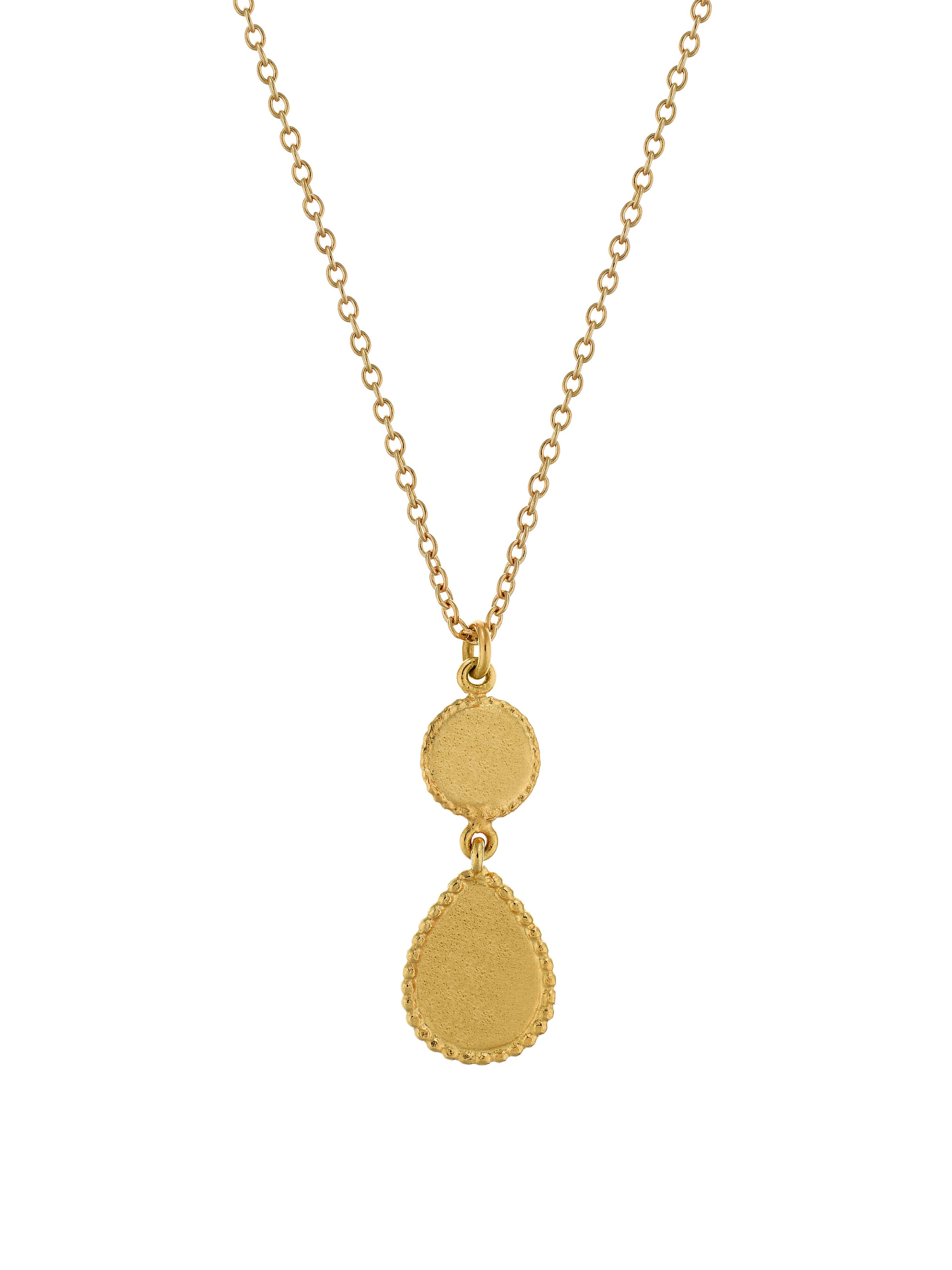 Love of Nature Heart & Flower Drop Necklace - image 3 | gold plate