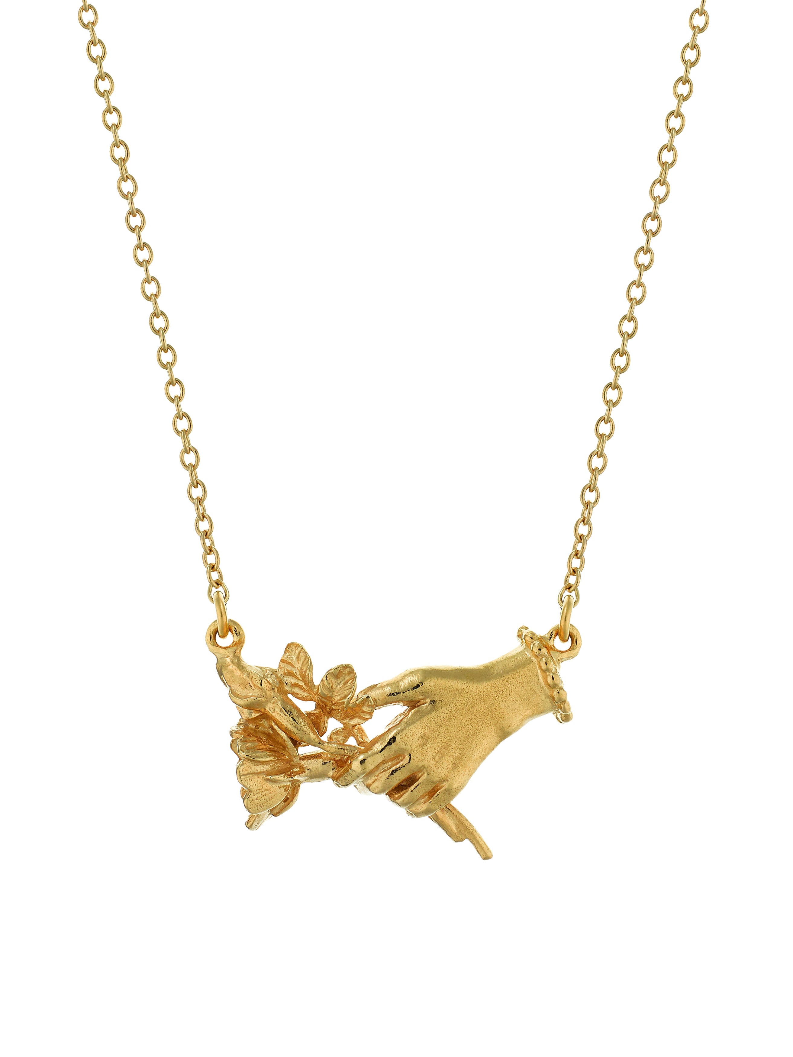 Gift of Flowers Inline Necklace - image 1 | gold plate