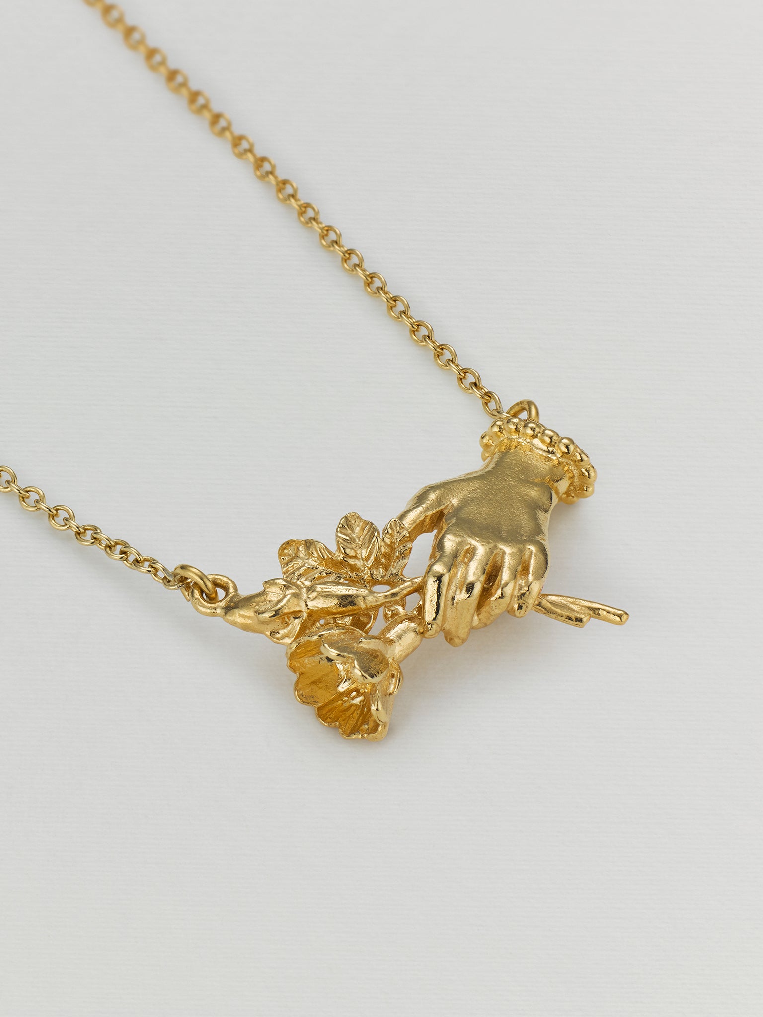 Gift of Flowers Inline Necklace - image 2 | gold plate