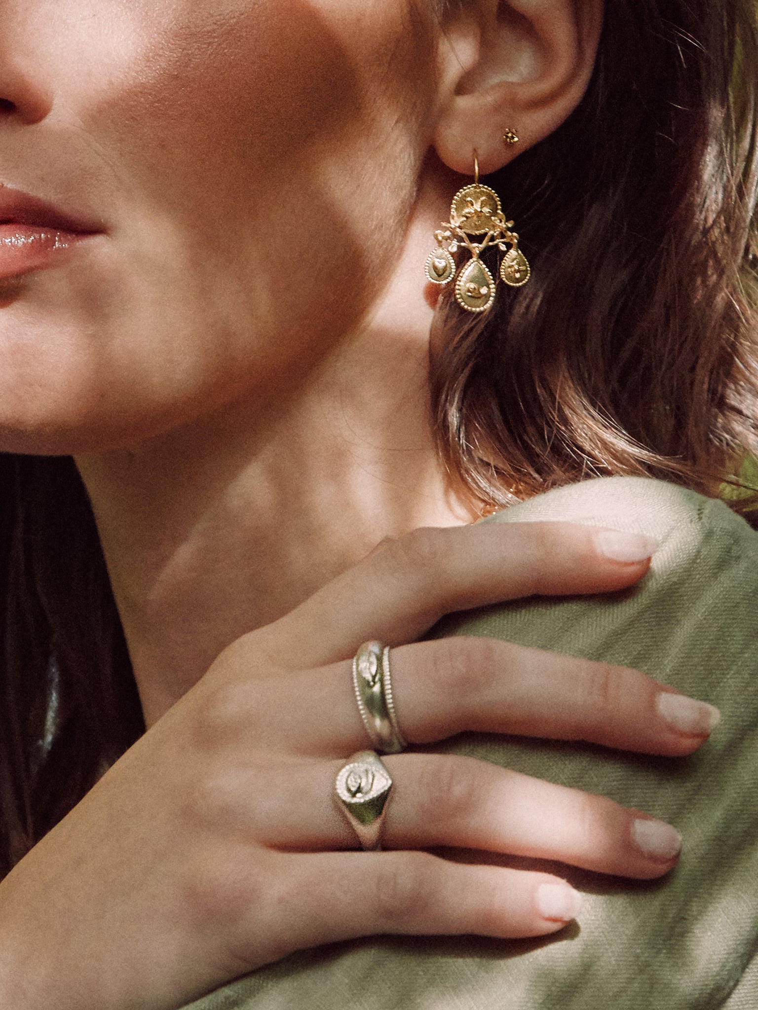 Sense of Sight Eye Teardrop Signet Ring - image 6