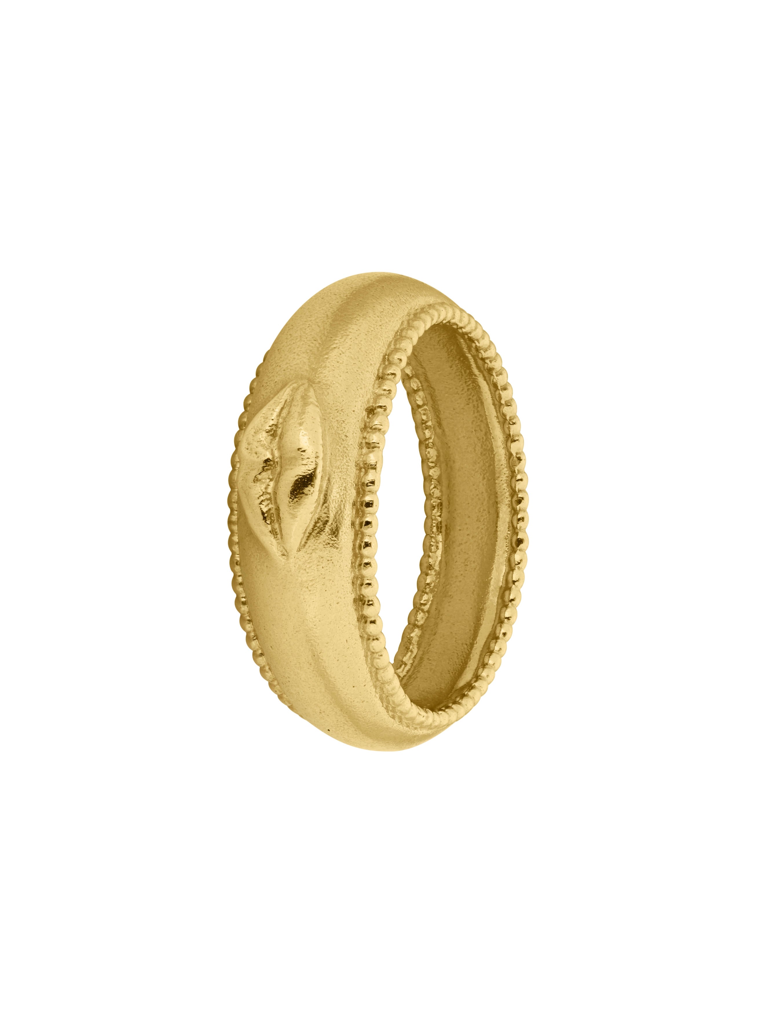 Sense of Taste Lips Bombe Ring - image 1 | gold plate