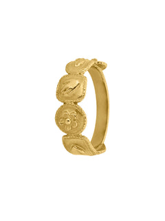 Gratitude for Nature Half Wreath Ring