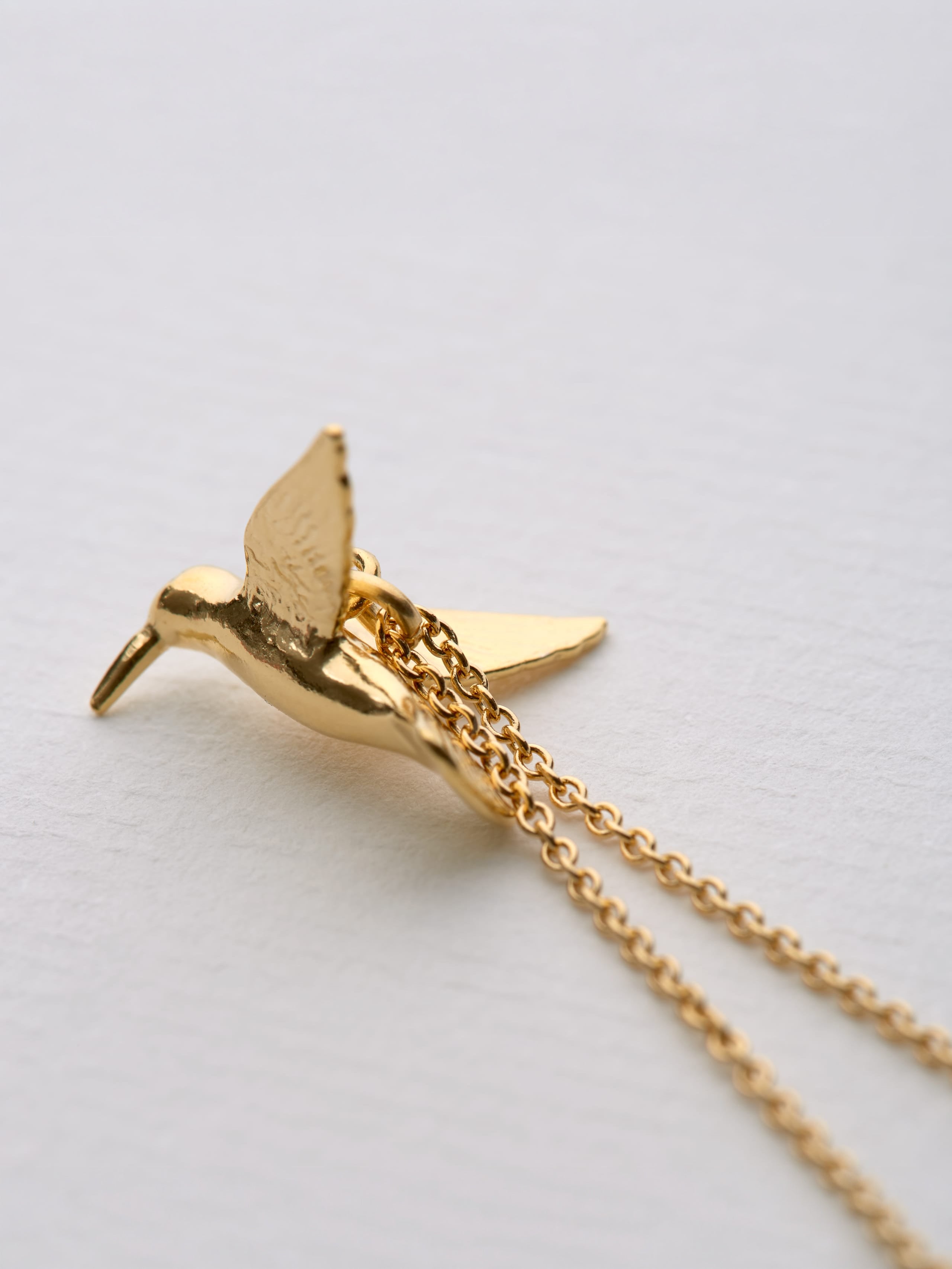 Hummingbird Necklace - image 3 | gold plate