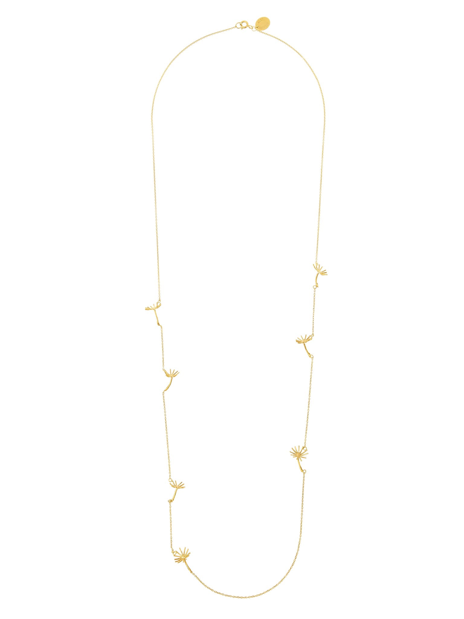 Delicate Dandelion Flyaway Fluff Necklace - image 1 | gold plate