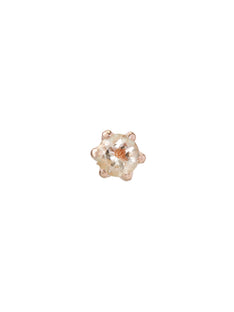 Single Ornate Green Amethyst Stud
