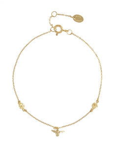 The Beekeeper Floral Chain Bracelet