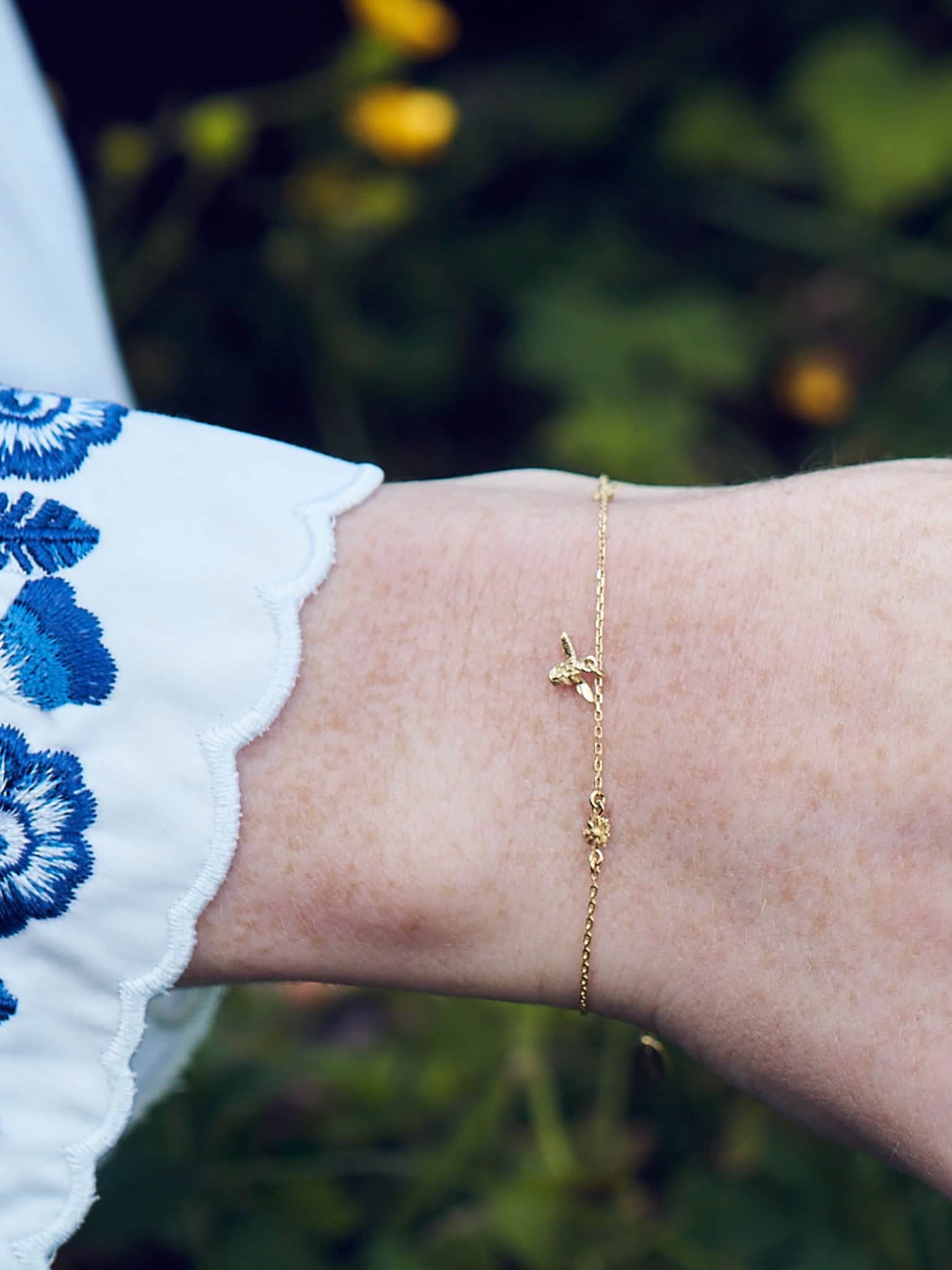 The Beekeeper Floral Chain Bracelet - image 2
